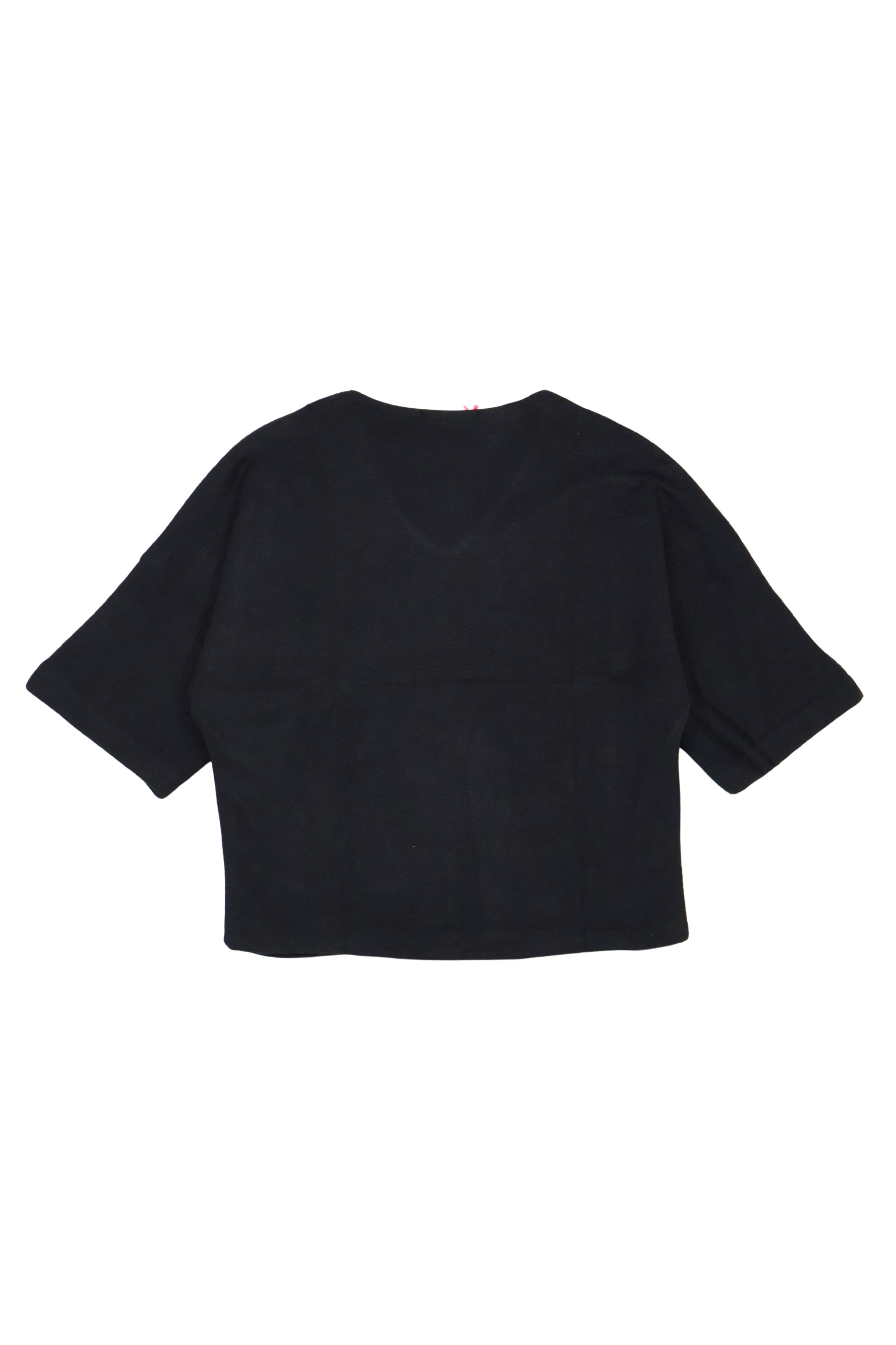 Camiseta de punto negra murcielago con flores antelina Lolitas&L