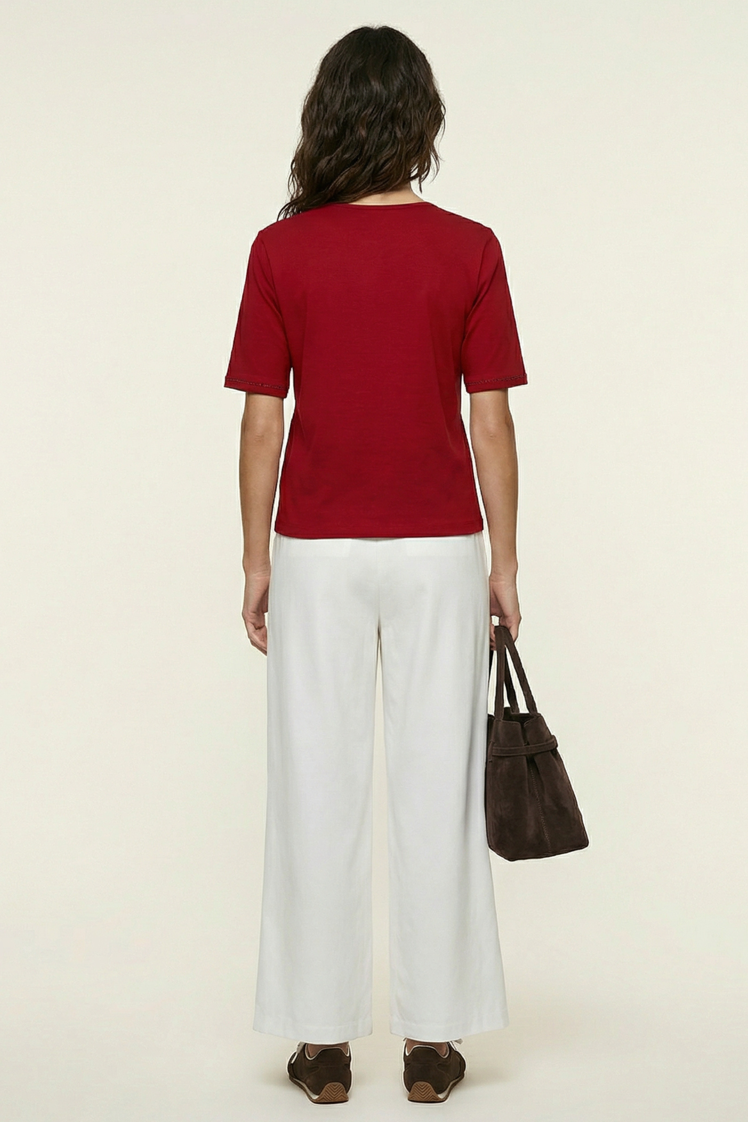 Camiseta roja escote enuve con strass Lolitas&L