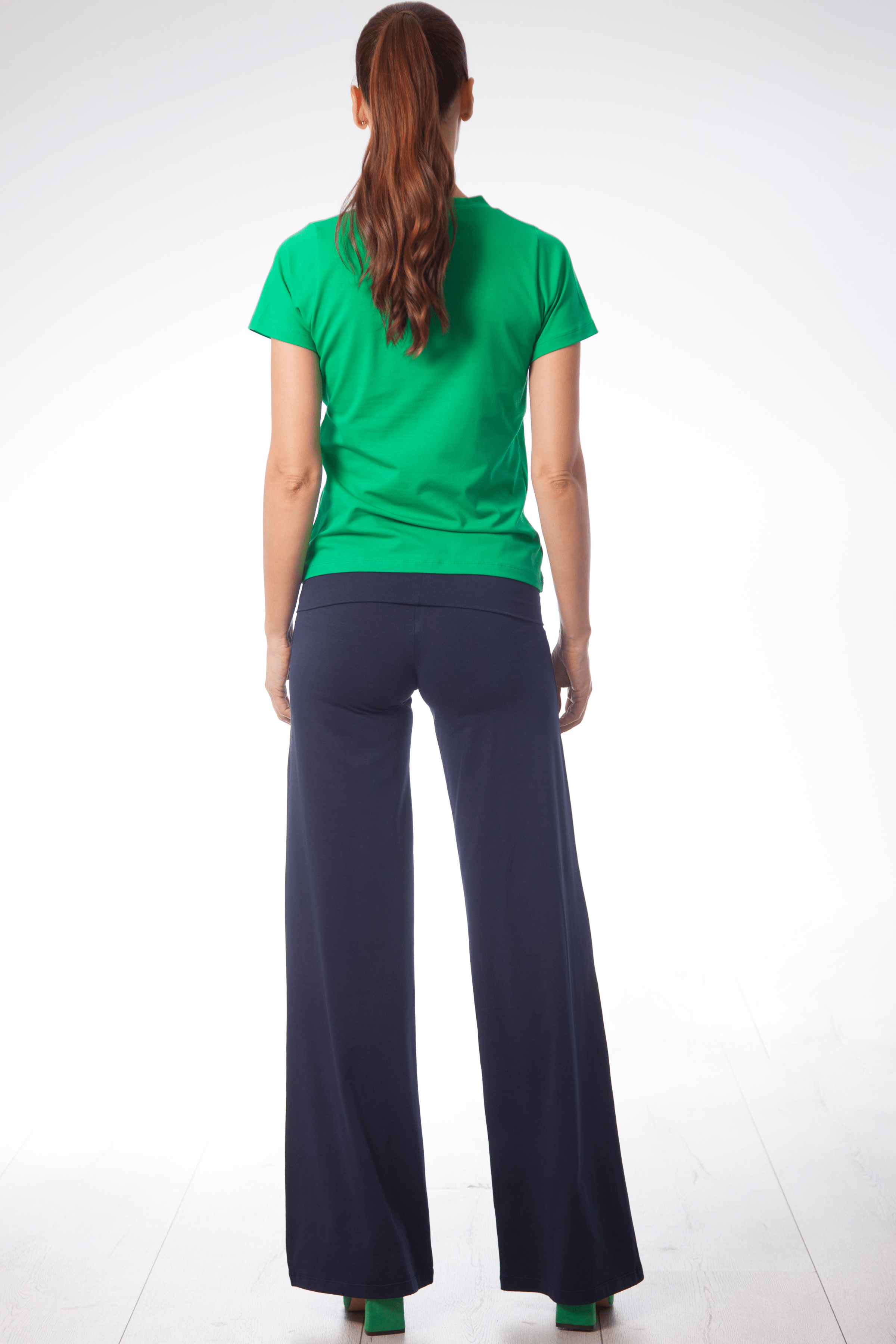 Camiseta verde cruzada de manga corta Lolitas&L - lolitasyl.com