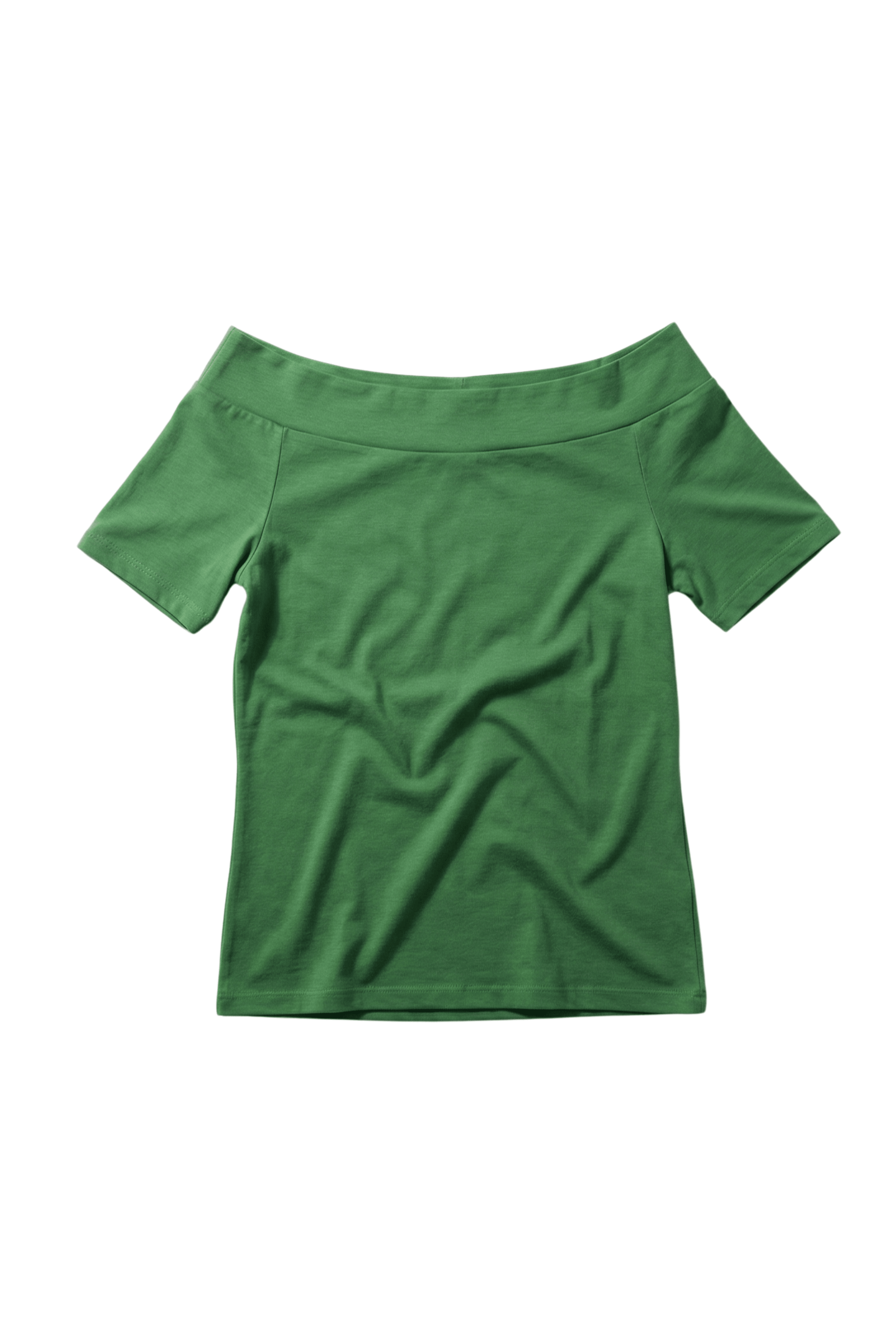 Camiseta verde hierba bardot Lolitas&L - lolitasyl.com
