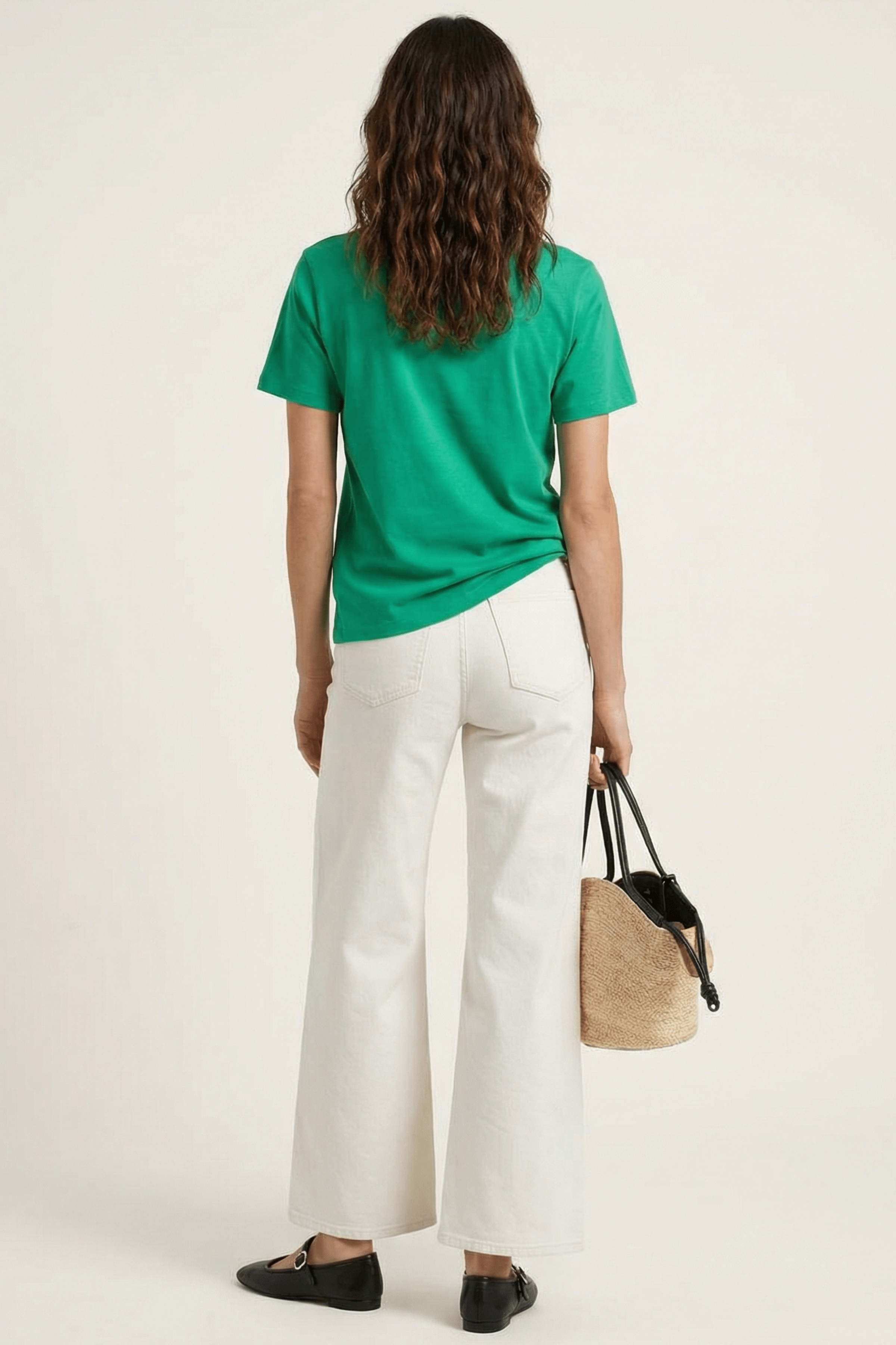 Camiseta verde lagrima con fruncido Lolitas&L - lolitasyl.com