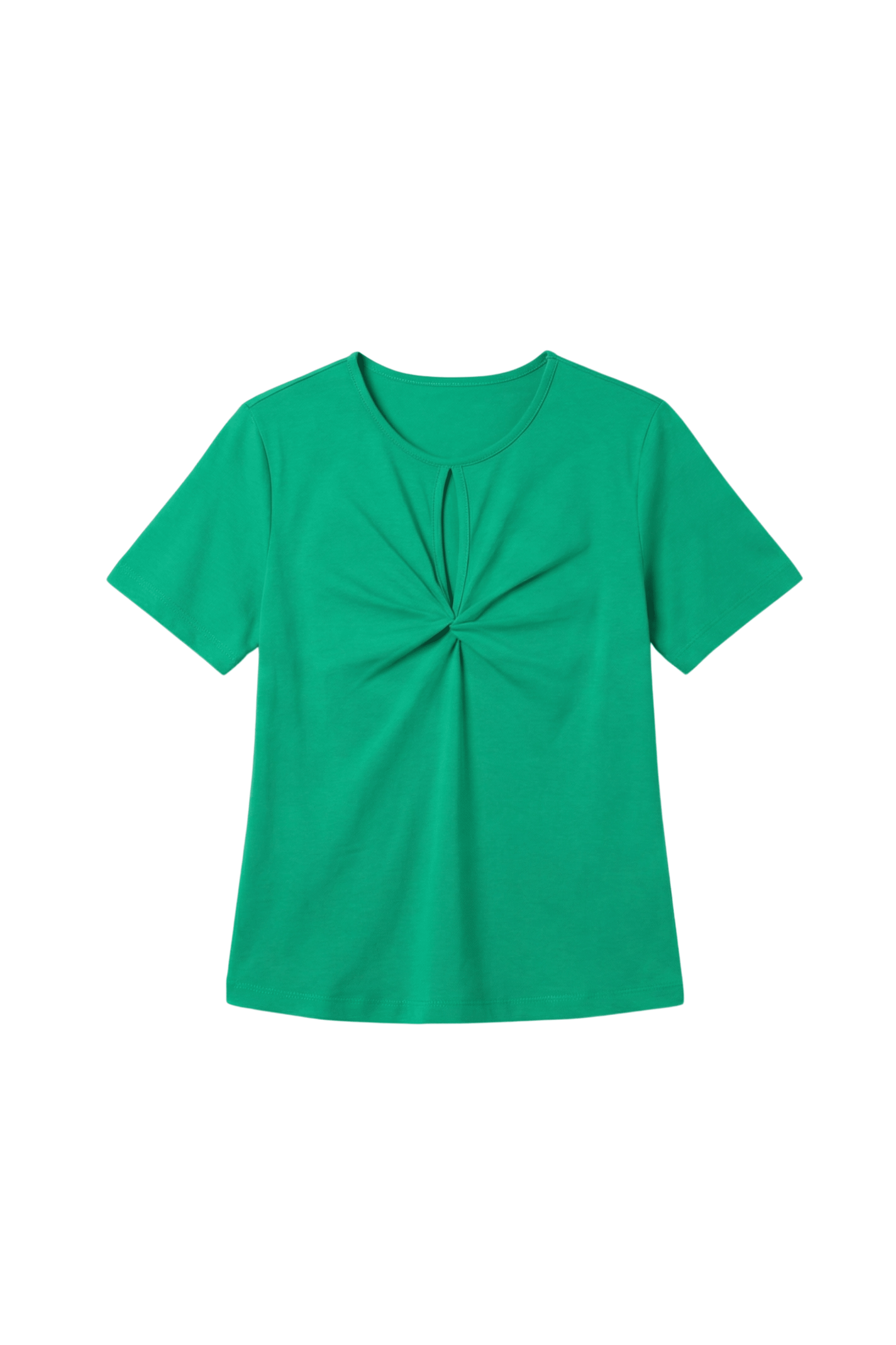Camiseta verde lagrima con fruncido Lolitas&L - lolitasyl.com