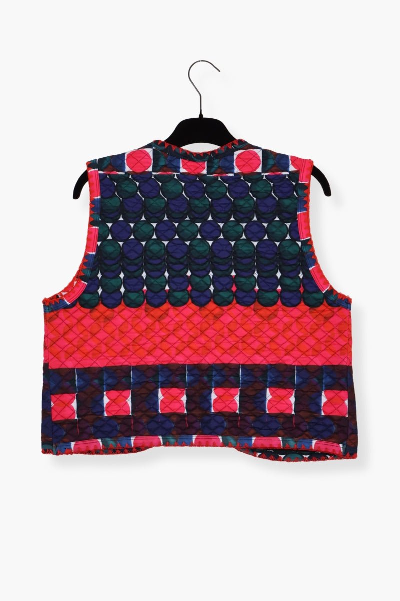Chaleco estampado geometrico con bordado Lolitas&L - lolitasyl.com