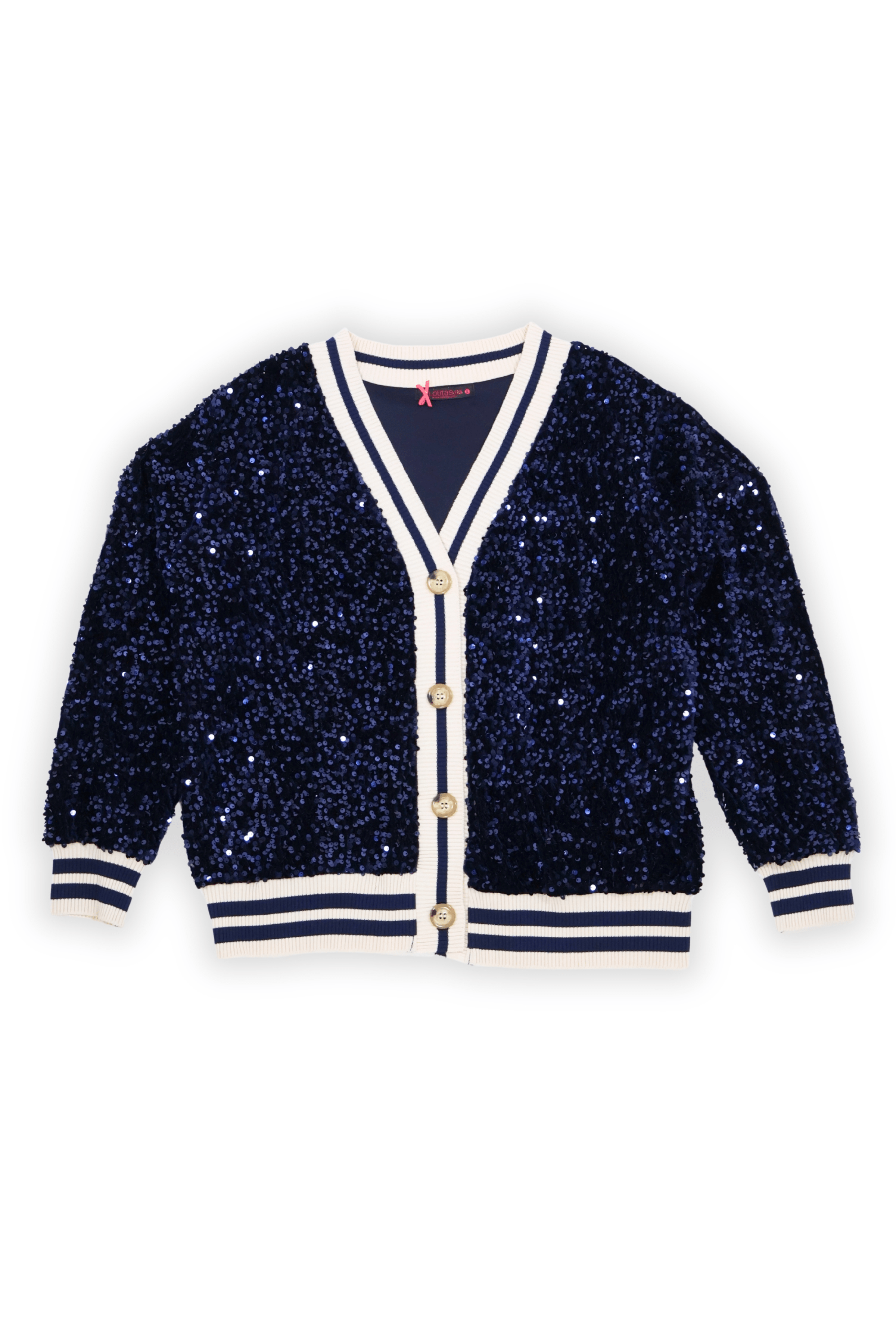 Chaqueta azul lentejuelas elasticos con botones Lolitas&L - lolitasyl.com