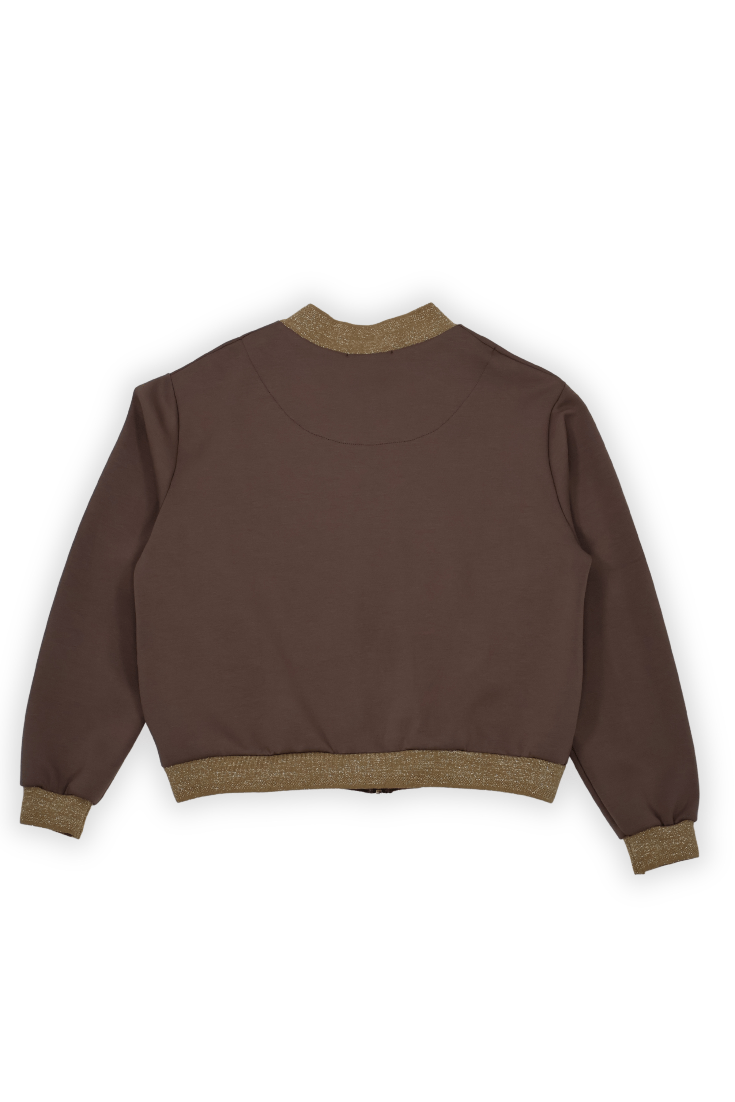 Chaqueta marron cremallera con chorreras Lolitas&L - lolitasyl.com