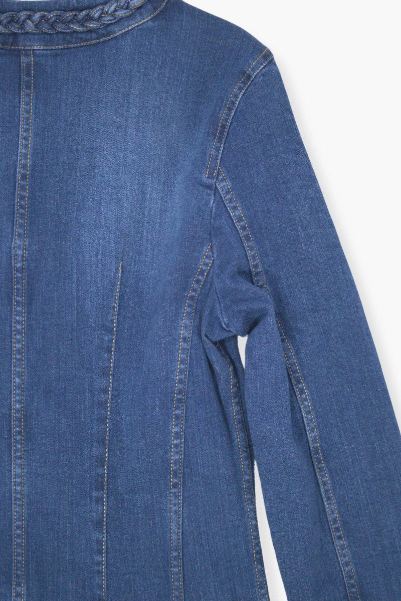 Chaqueta Preloved vaquera azul lavado con trenza Lolitas&L - lolitasyl.com