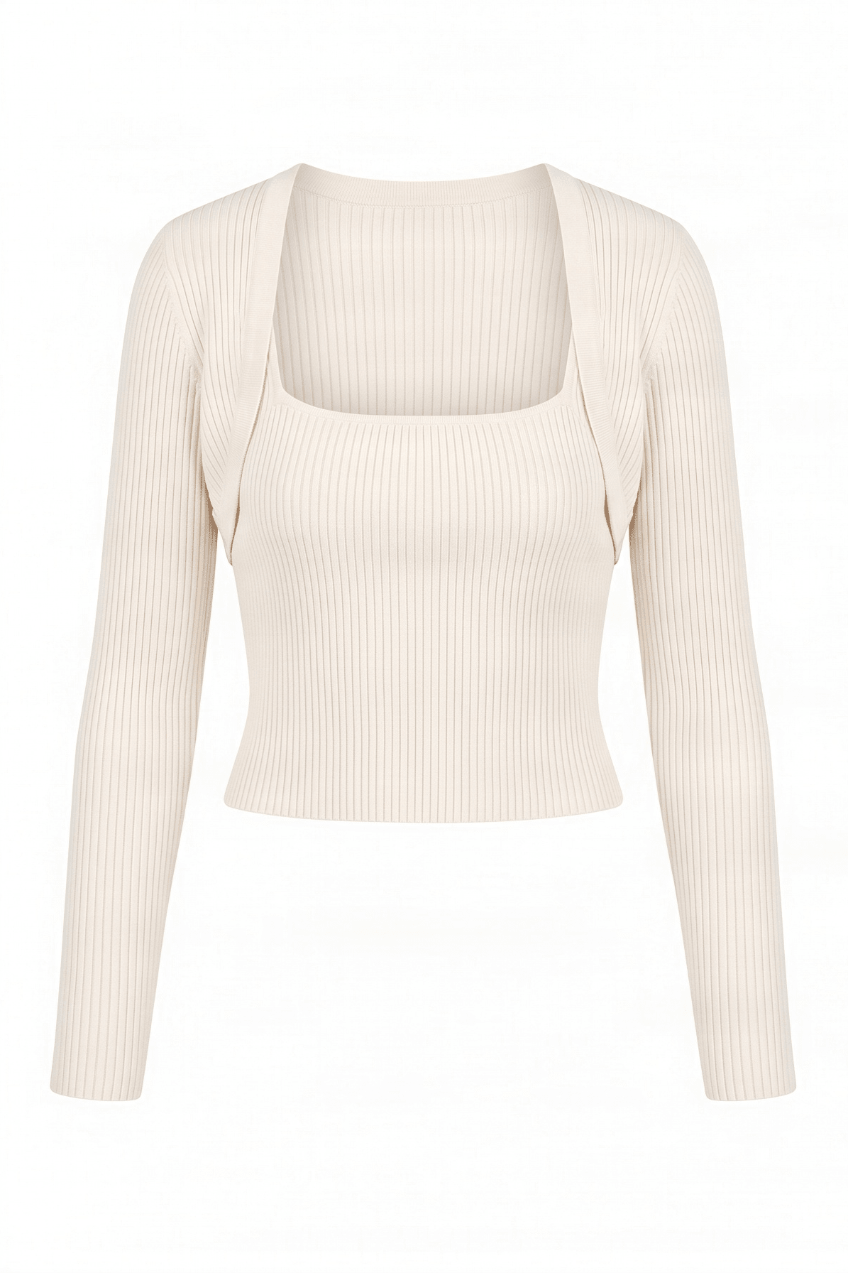 Conjunto crema de punto chaqueta y camiseta Lolitas&L - lolitasyl.com