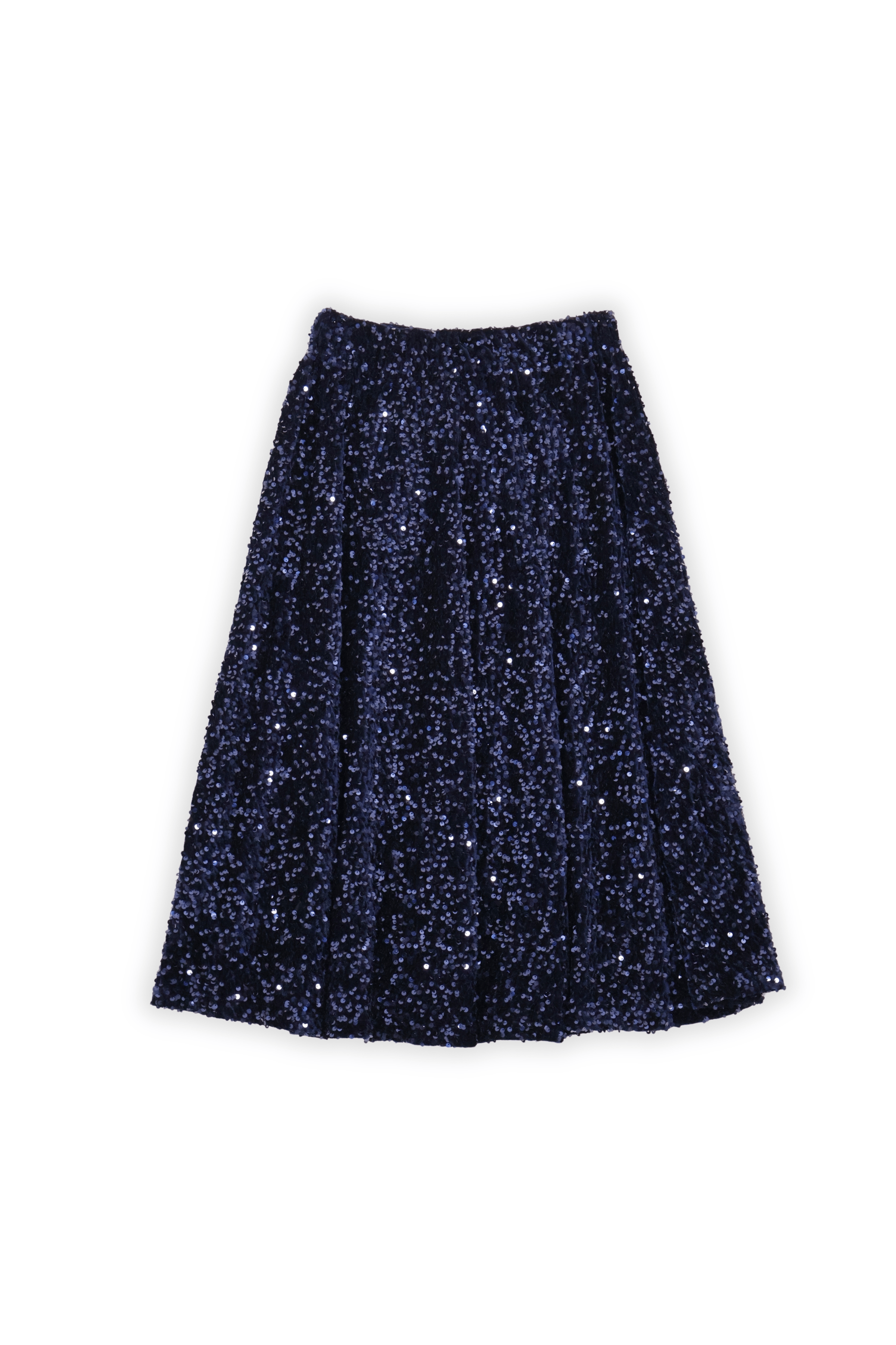Falda azul de lentejuelas midi Lolitas&L - lolitasyl.com