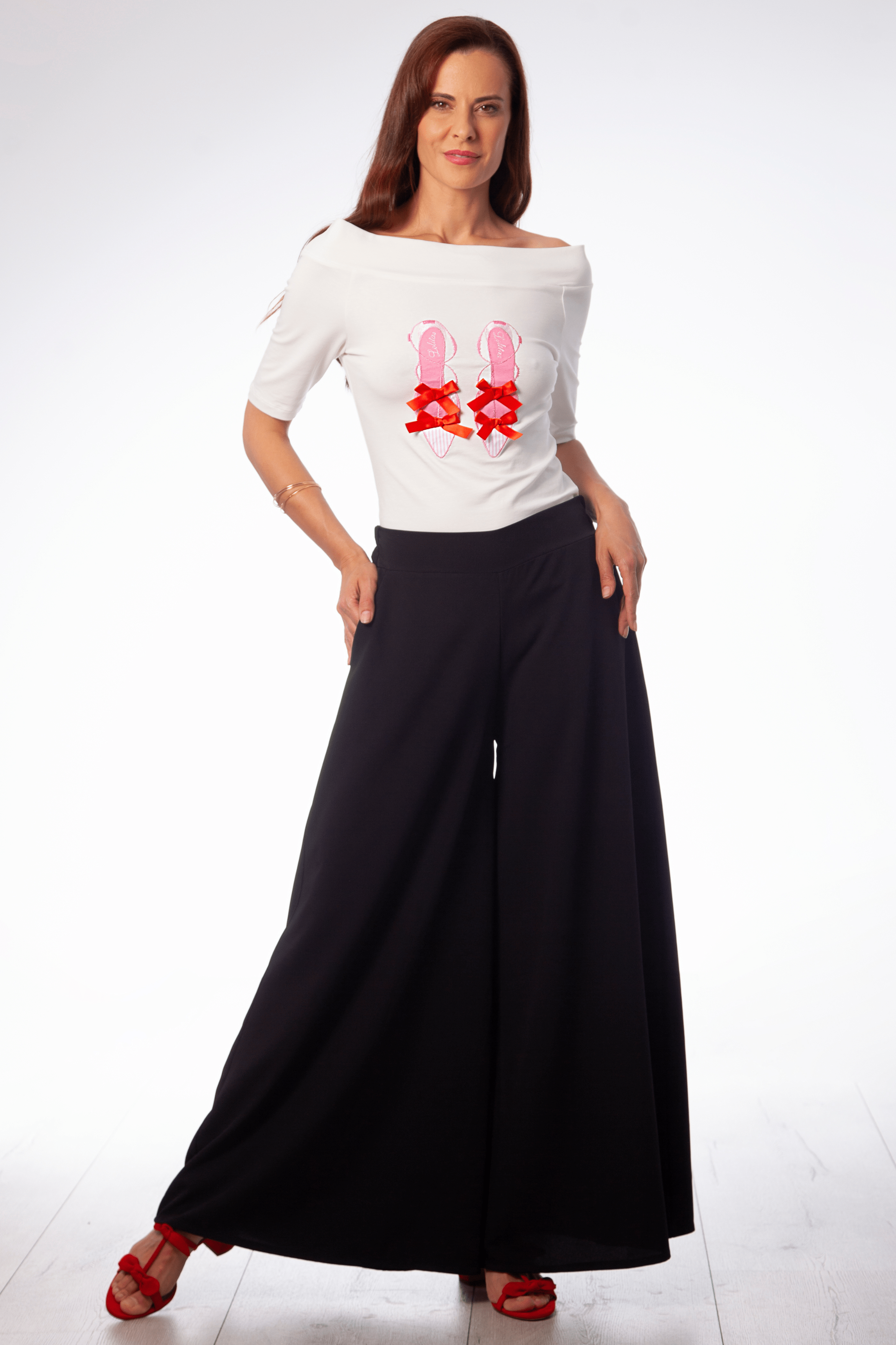 Falda pantalon negra con goma Lolitas&L - lolitasyl.com