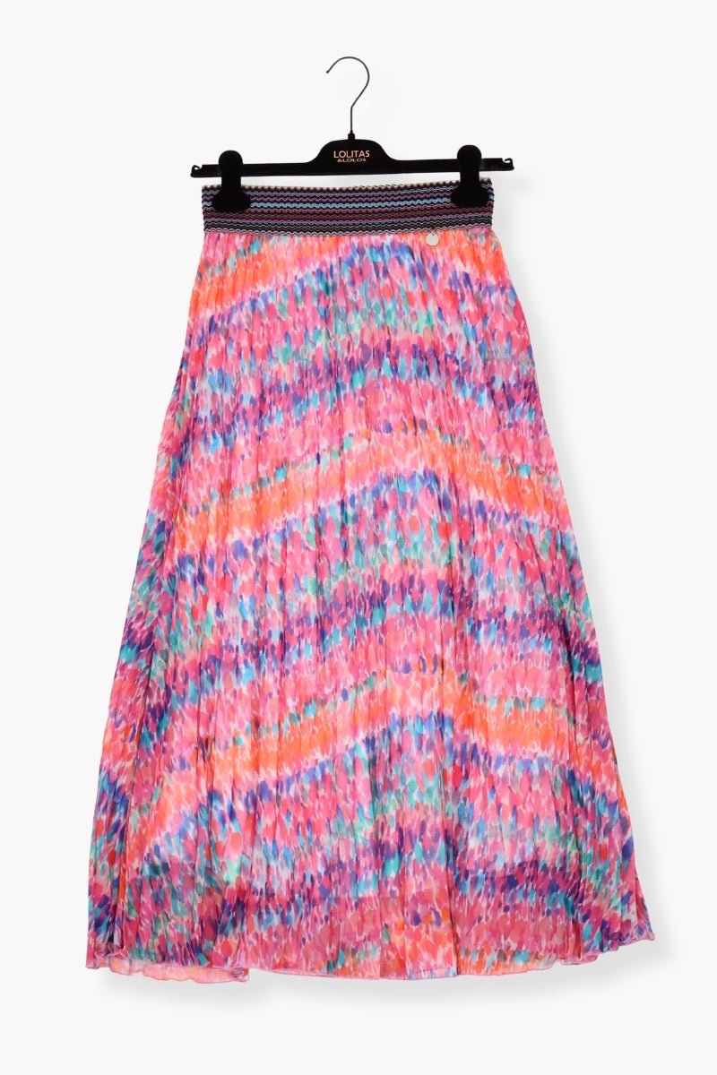 Falda Preloved larga estampado water colour Lolitas&L - lolitasyl.com