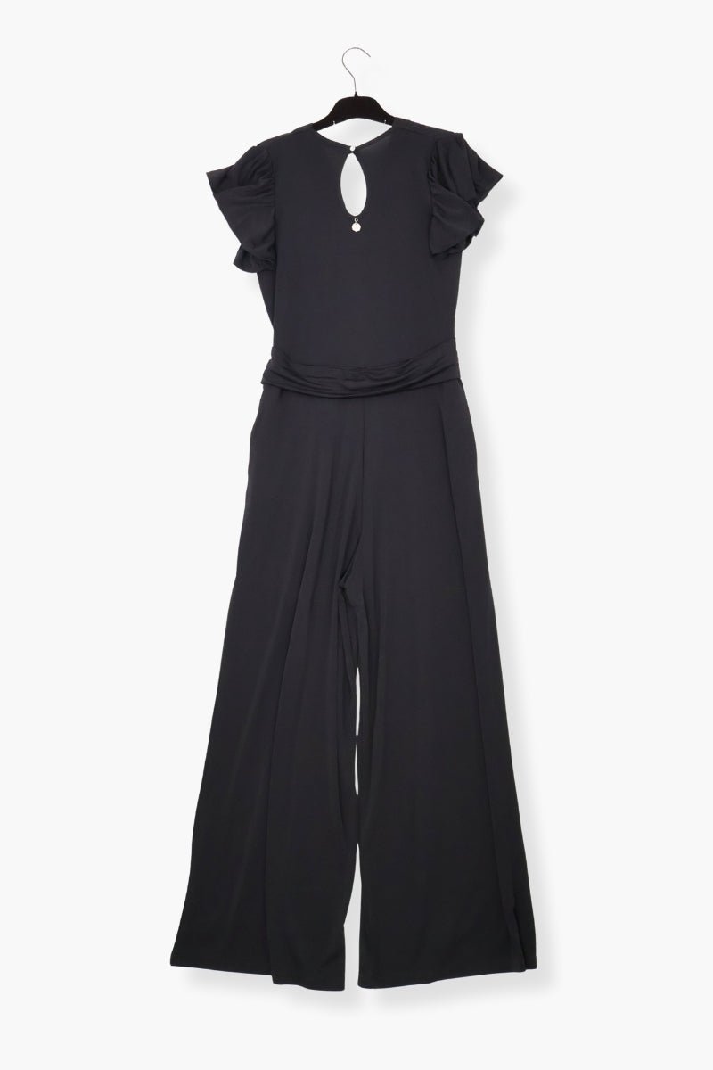 Jumpsuit Preloved negro escote amplio punto roma LolitasyL - lolitasyl.com