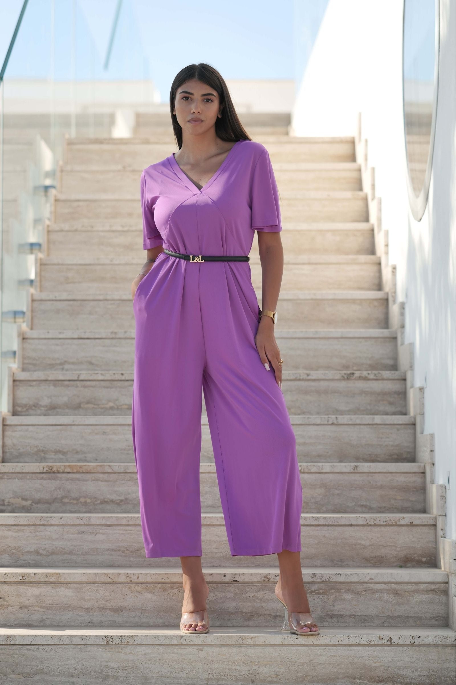 Mono Morado largo con lagrima en la espalda de Lolitas&L