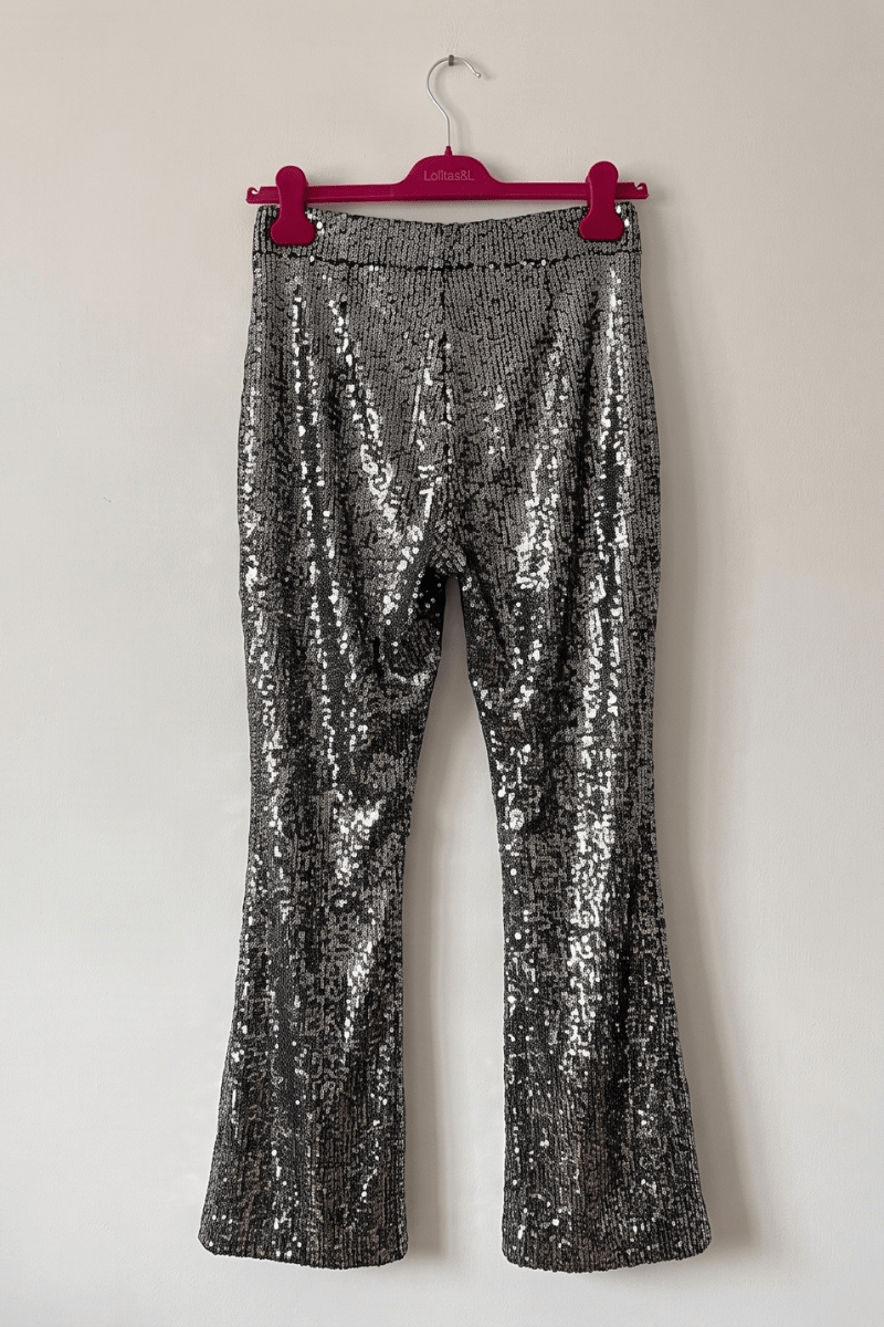Pantalón Acampanado con Estampado Lentejuelas Preloved - lolitasyl.com