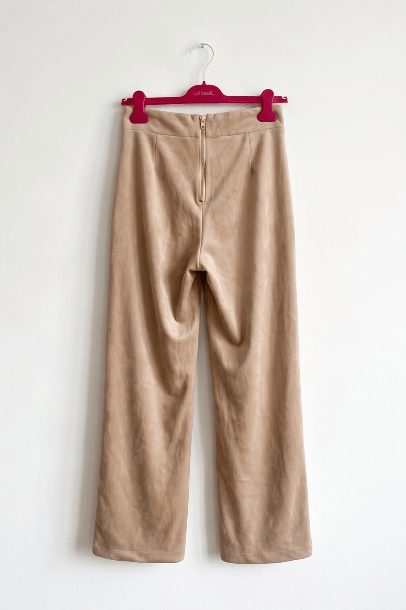 Pantalón Ancho Beige Biscotto Preloved - lolitasyl.com
