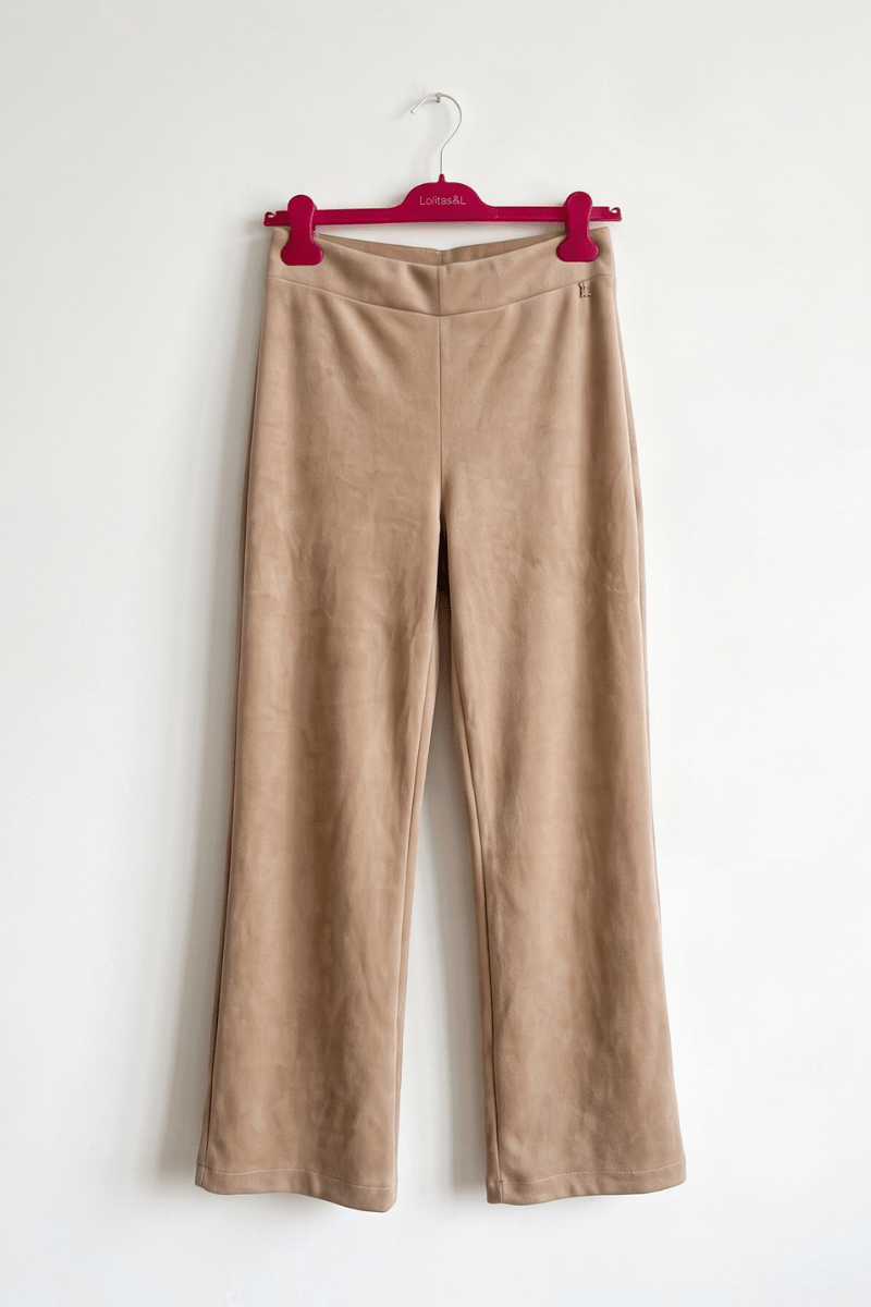 Pantalón Ancho Beige Biscotto Preloved - lolitasyl.com