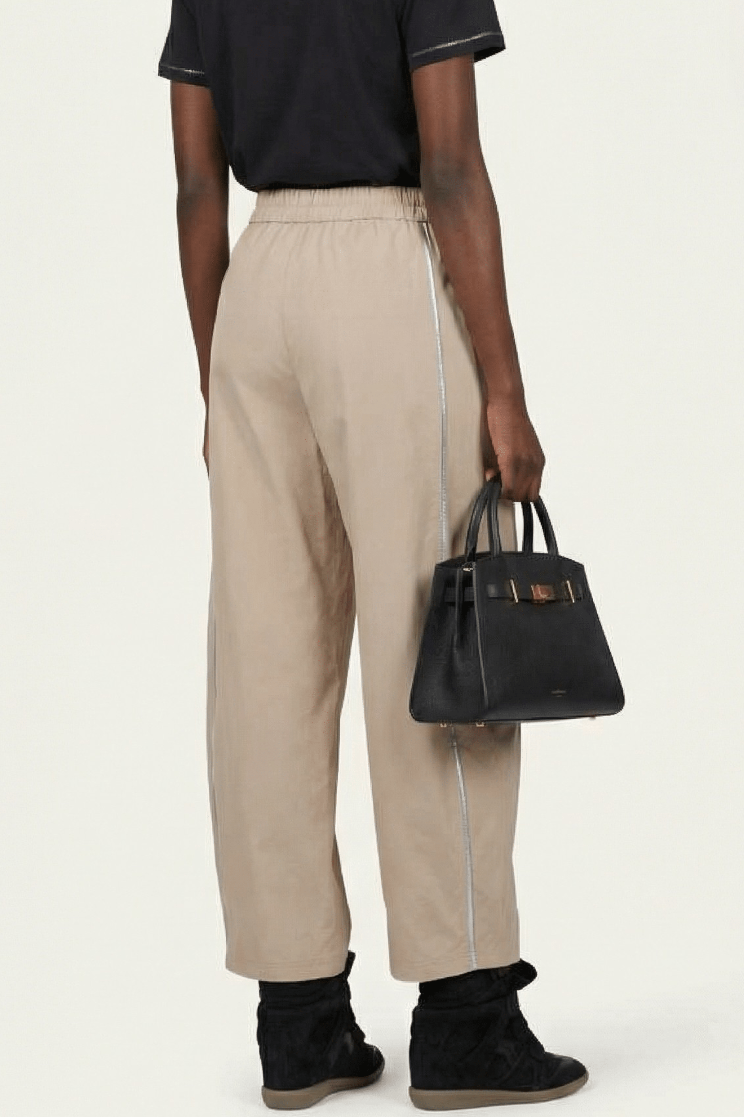 Pantalon beige ballon con goma y strass Lolitas&L - lolitasyl.com