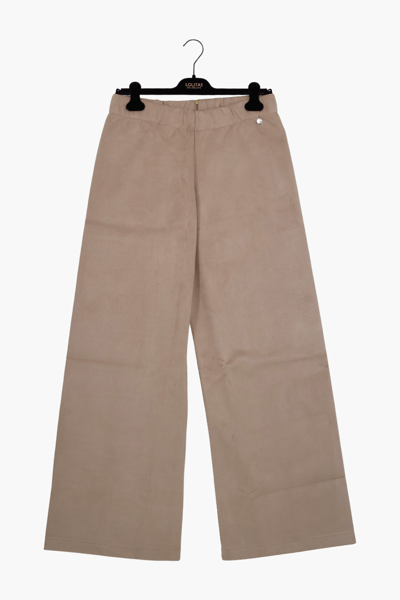 Pantalon beige Preloved pelo acampanado Lolitas&L - lolitasyl.com