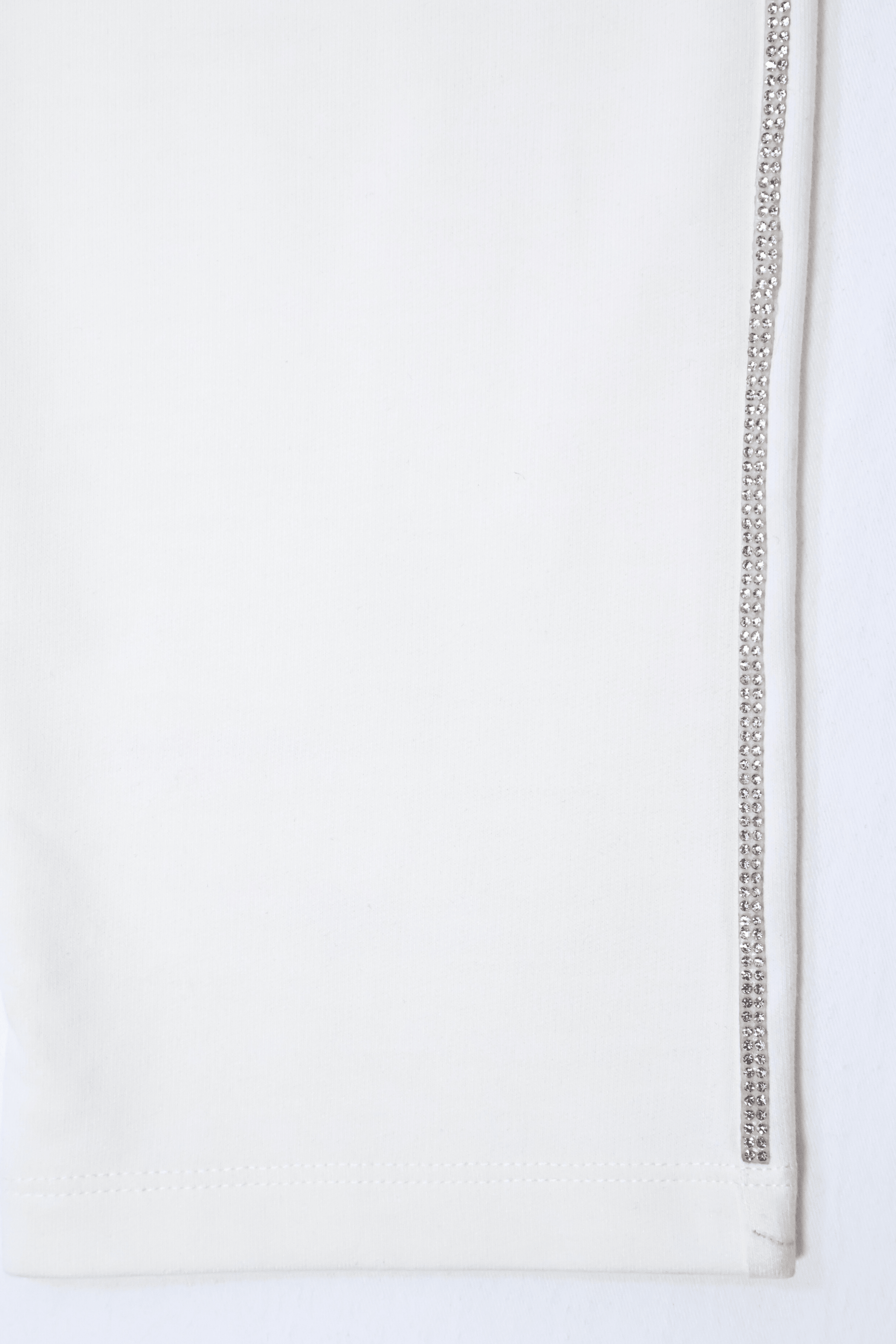 Pantalon blanco algodon con goma y tira de lourex LolitasyL - lolitasyl.com