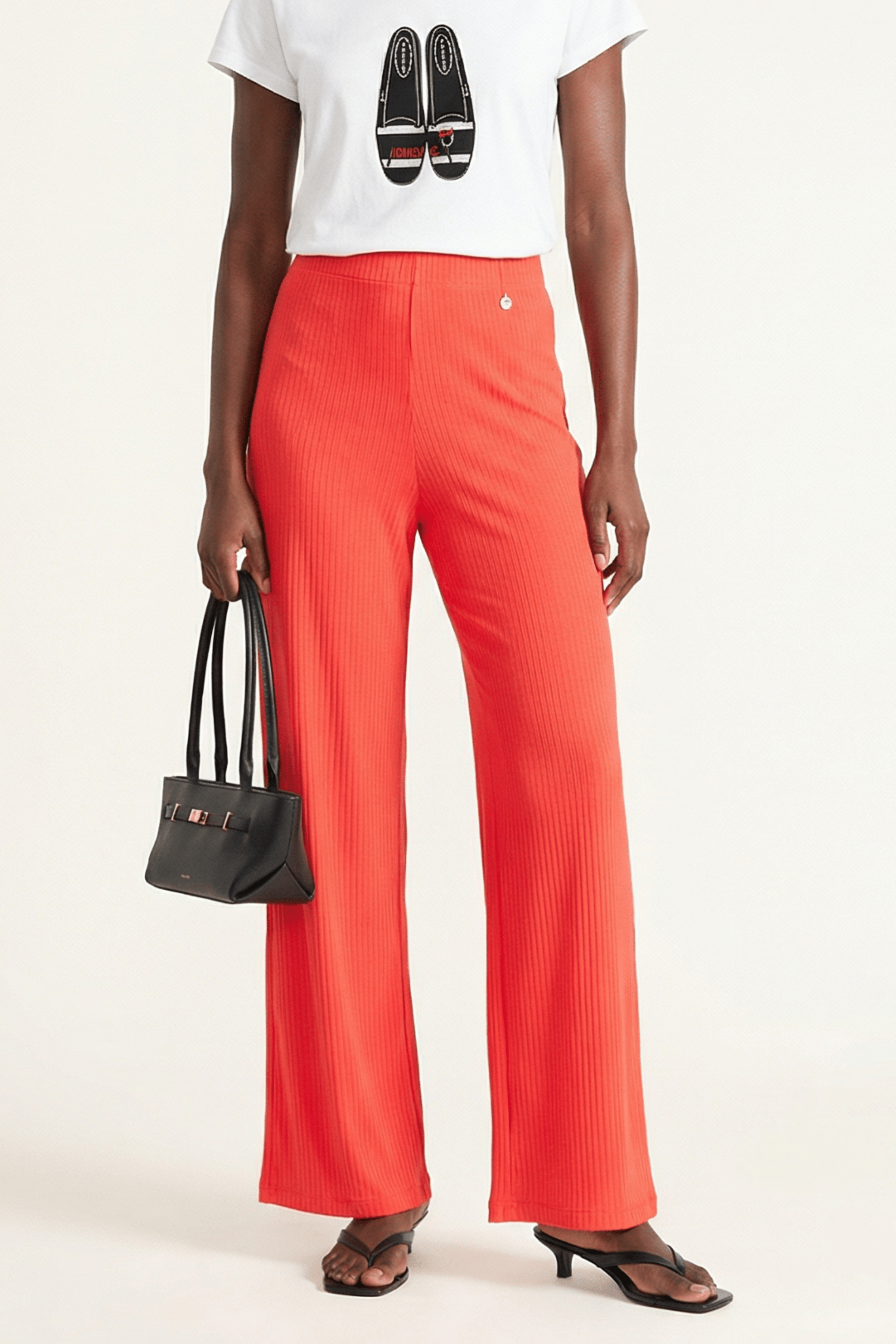 Pantalón coral punto rayado ancho LolitasyL - lolitasyl.com