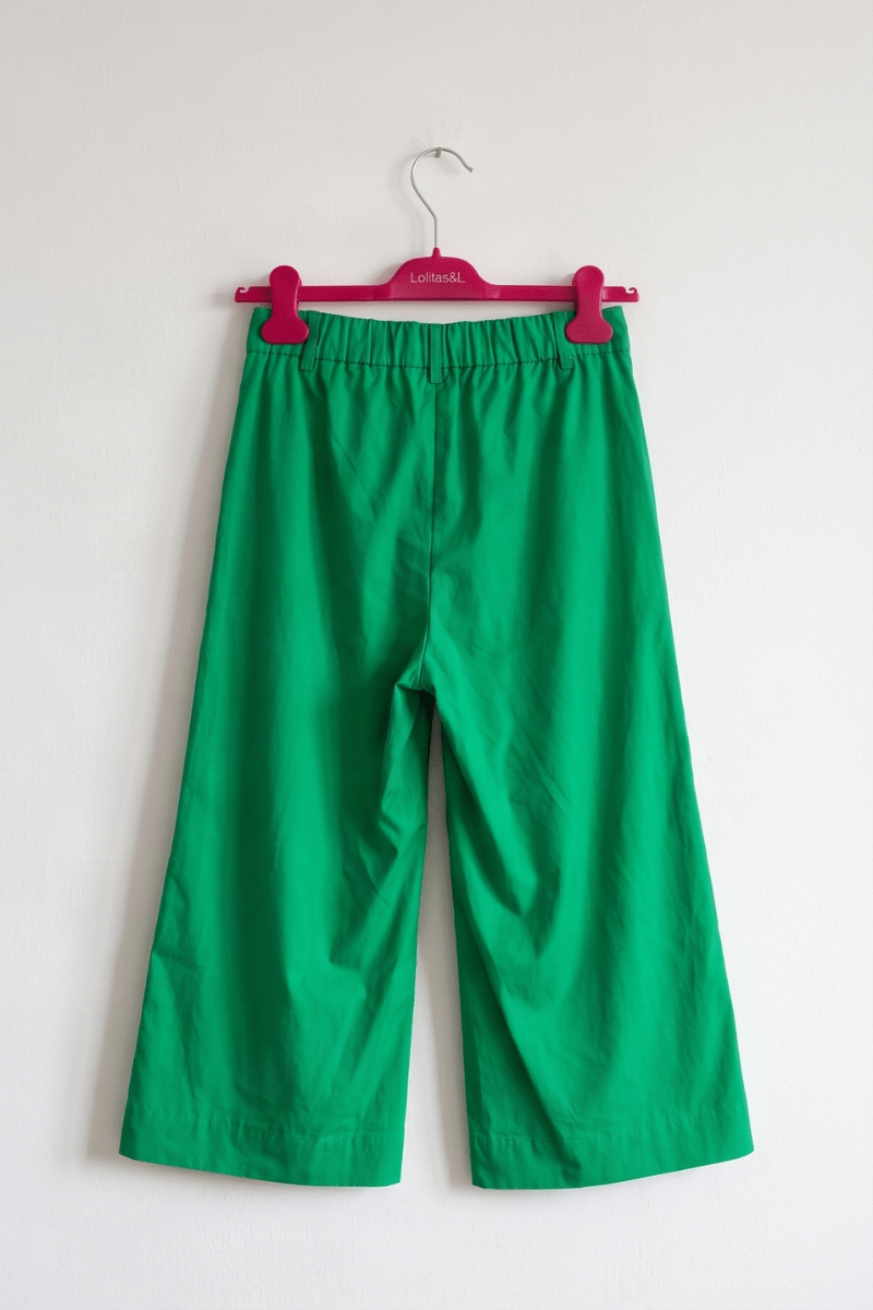 Pantalón Culotte Verde Esmeralda Preloved - lolitasyl.com
