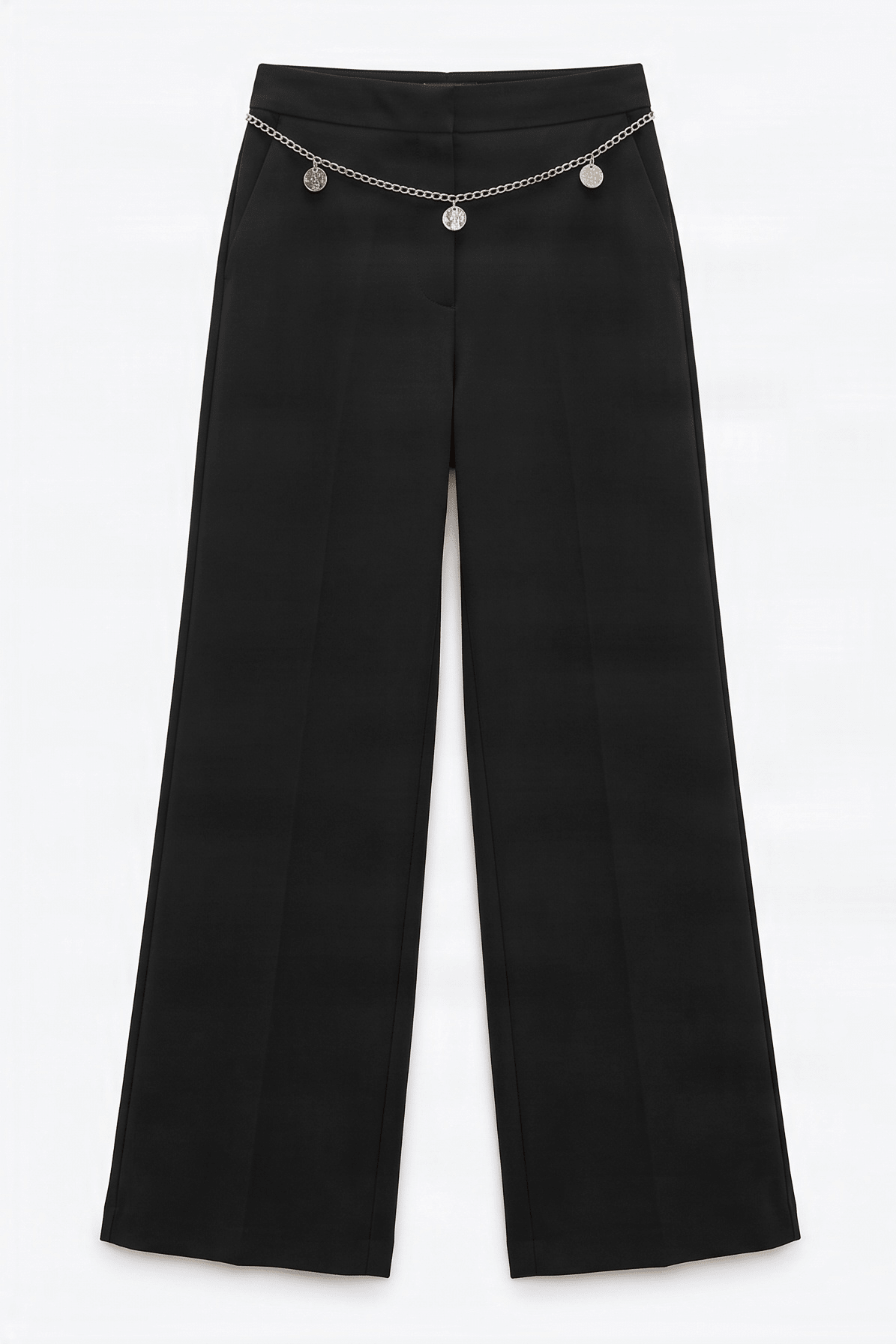 Pantalon negro con cadena en la cintura Lolitas&L - lolitasyl.com