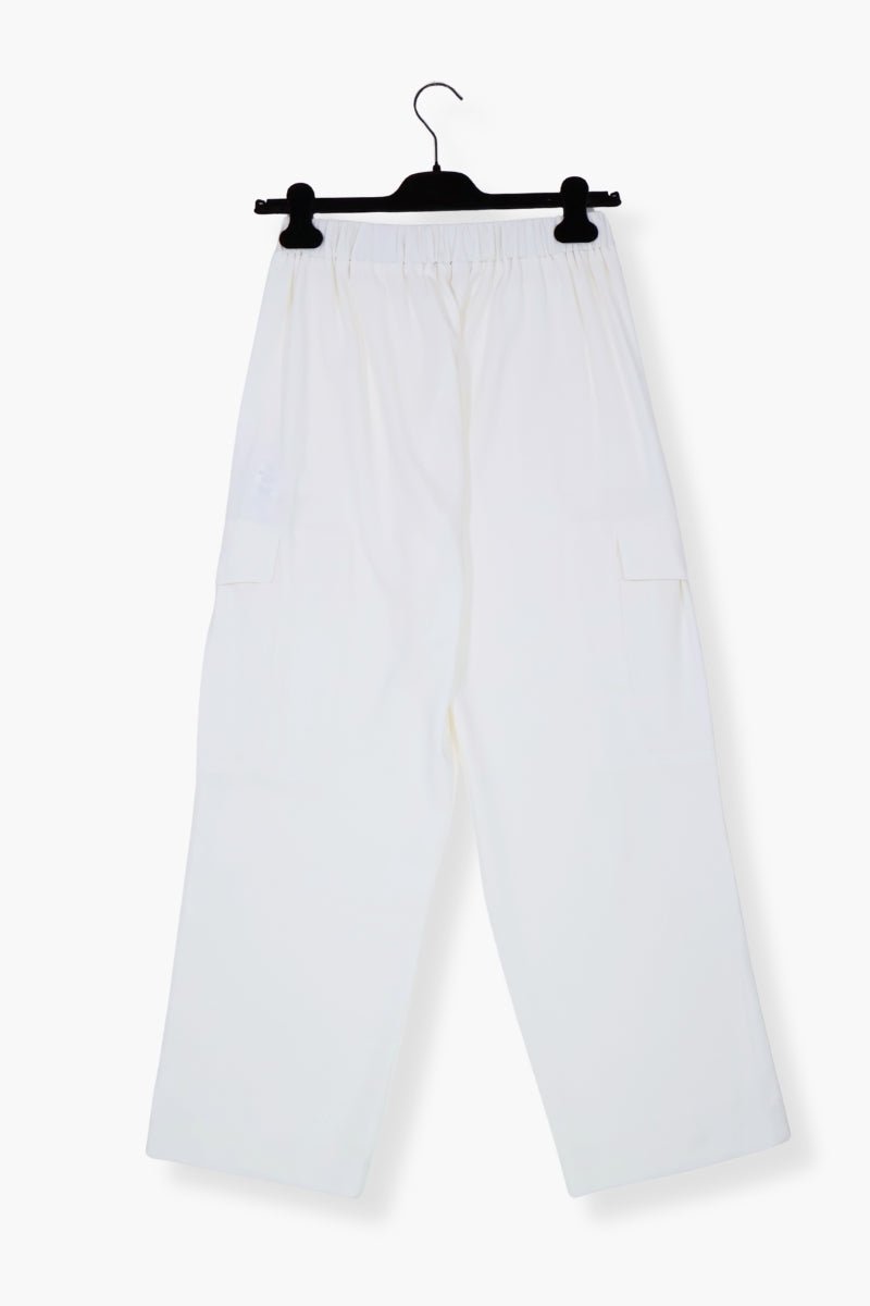 Pantalón Preloved blanco bolsillos militares con goma Lolitas&L - lolitasyl.com