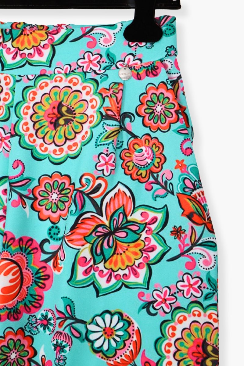 Pantalon Preloved estamapado water colour talle alto Lolitas&L - lolitasyl.com