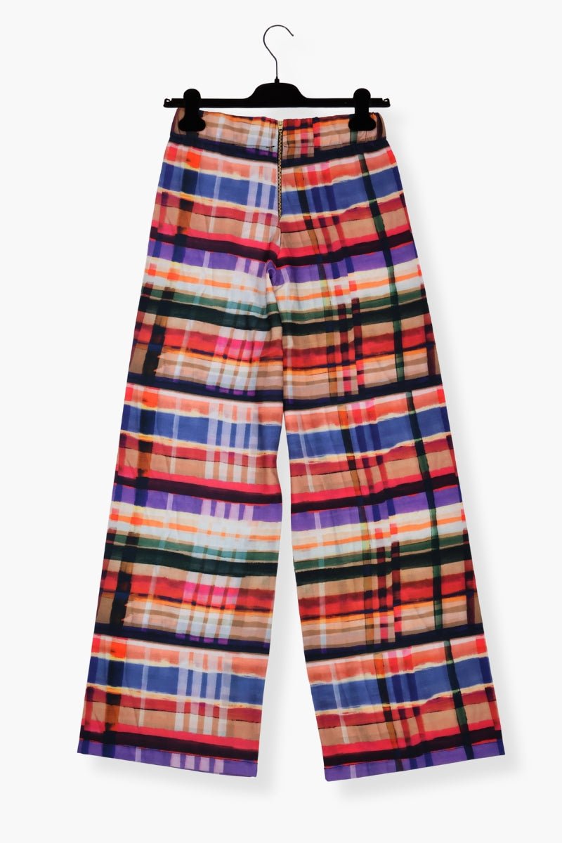 Pantalon Preloved largo estampado check print Lolitas&L - lolitasyl.com