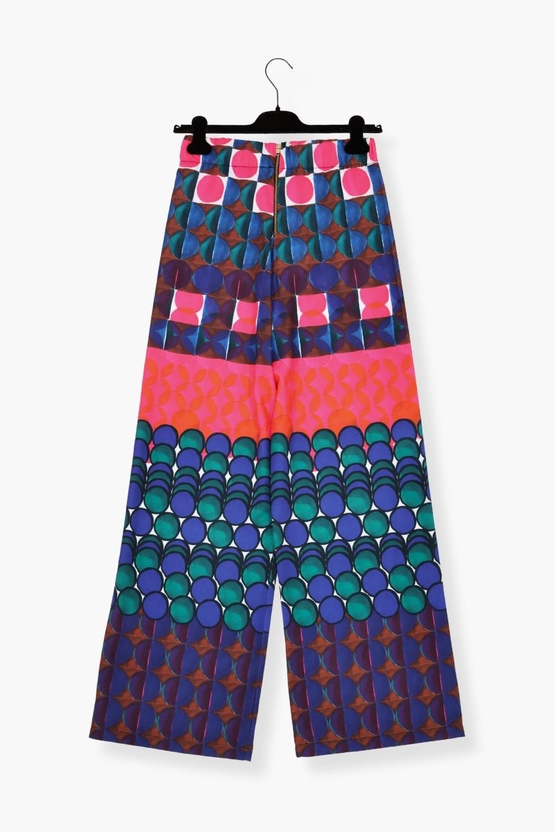 Pantalon Preloved largo estampado geometrico Lolitas&L - lolitasyl.com
