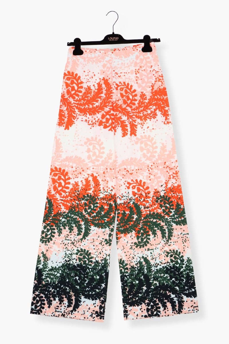 Pantalon Preloved largo estampado leaves Lolitas&L - lolitasyl.com