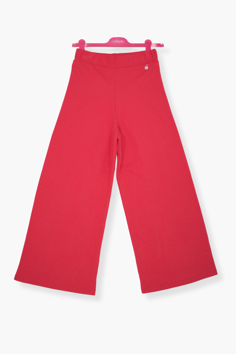 Pantalón Preloved rojo con pierna ancha al tobillo Lolitas&L - lolitasyl.com