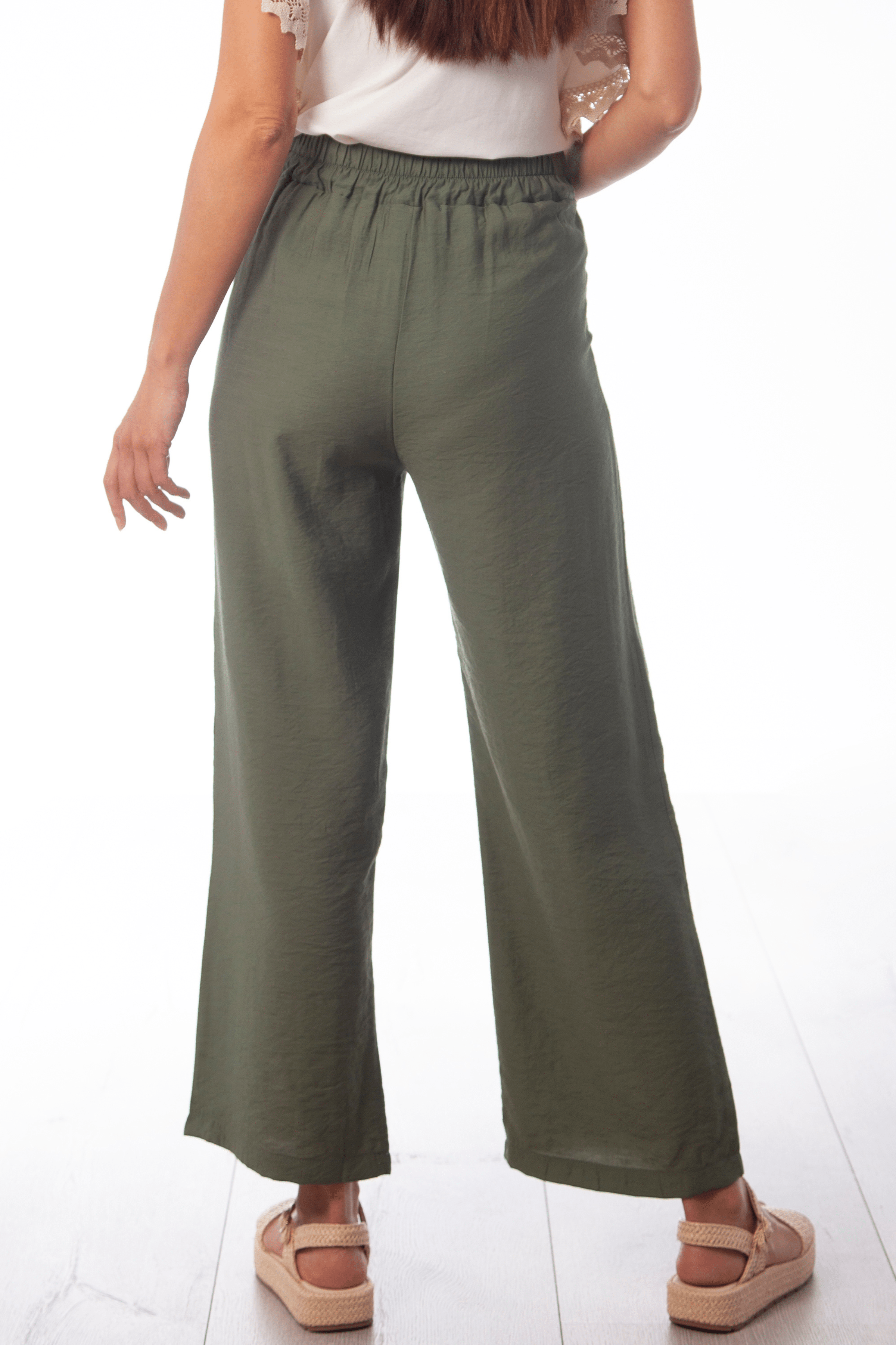 Pantalon verde militar recto Lolitas&L - lolitasyl.com