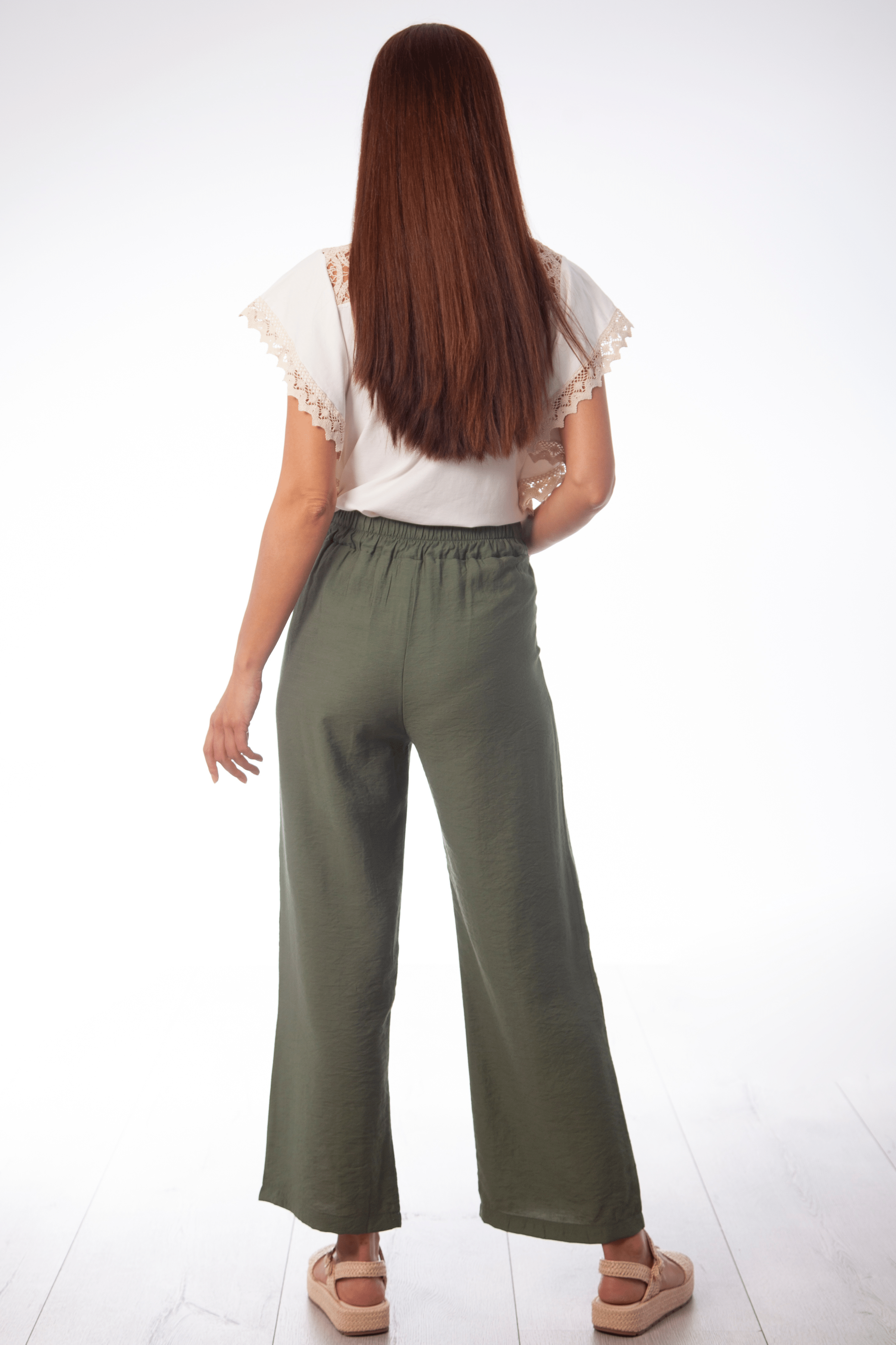 Pantalon verde militar recto Lolitas&L - lolitasyl.com