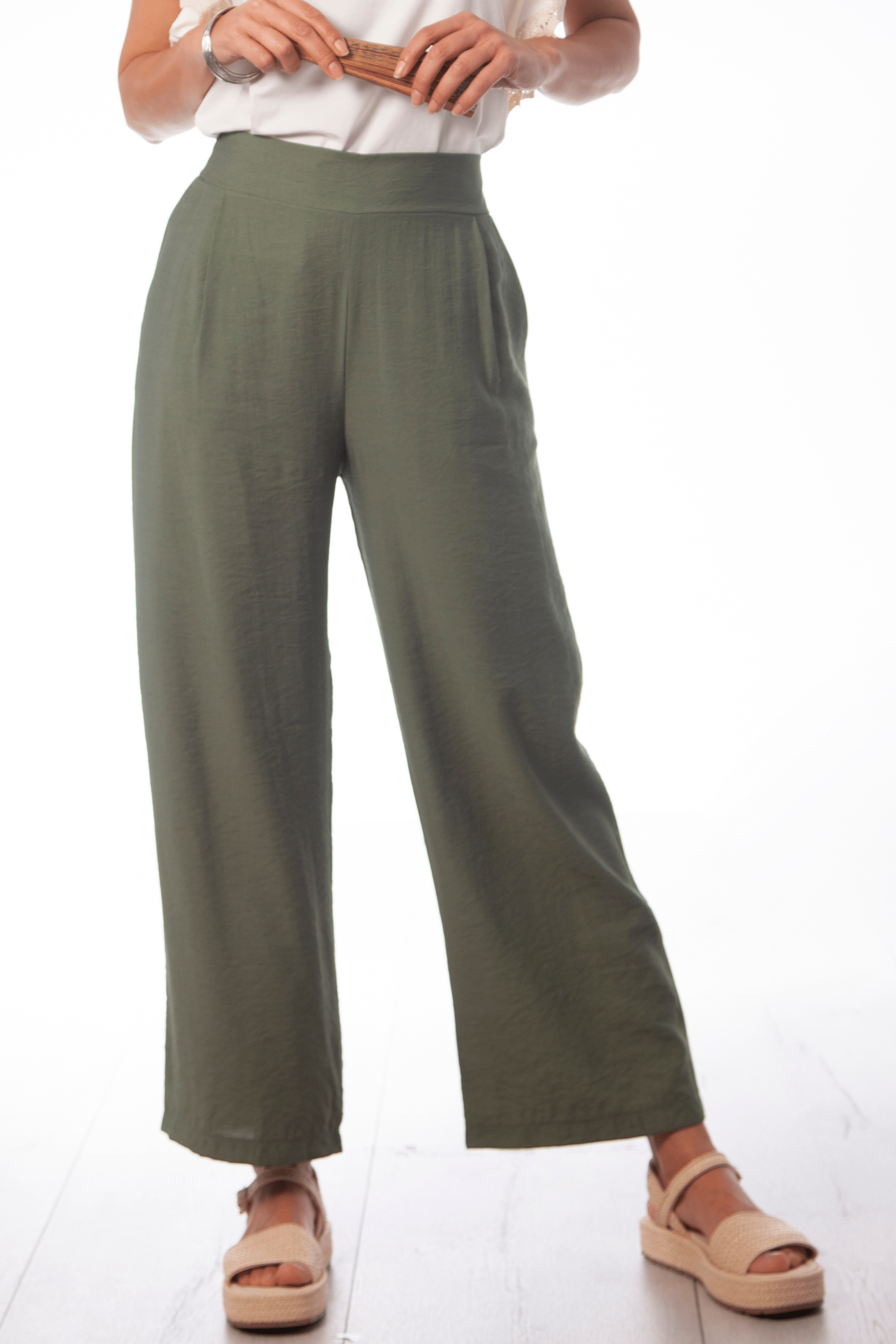 Pantalon verde militar recto Lolitas&L - lolitasyl.com
