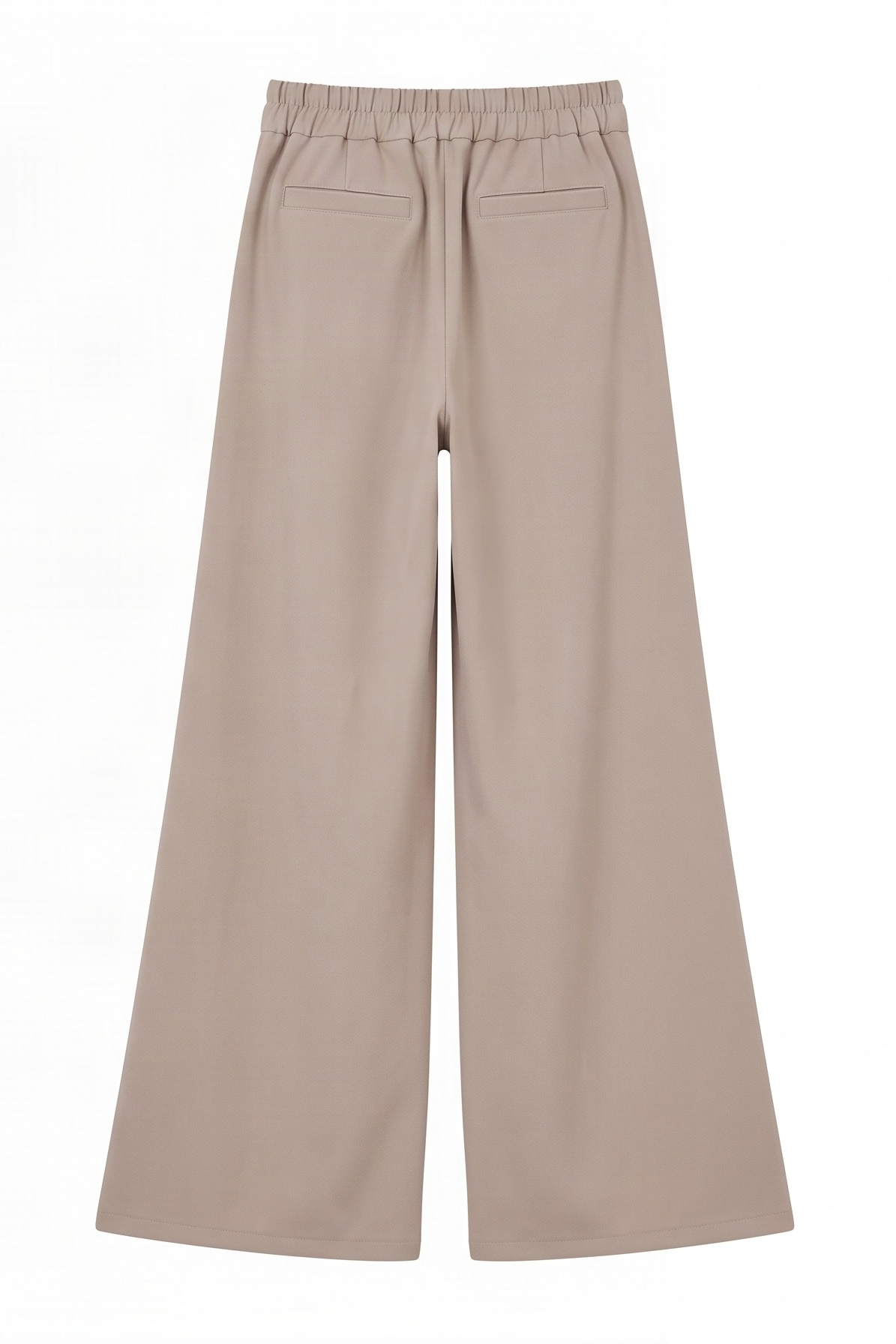 Pantalón Wide Leg Crema en Tejido Scuba Modal Efecto Falda-Pantalón – Lolitas&L