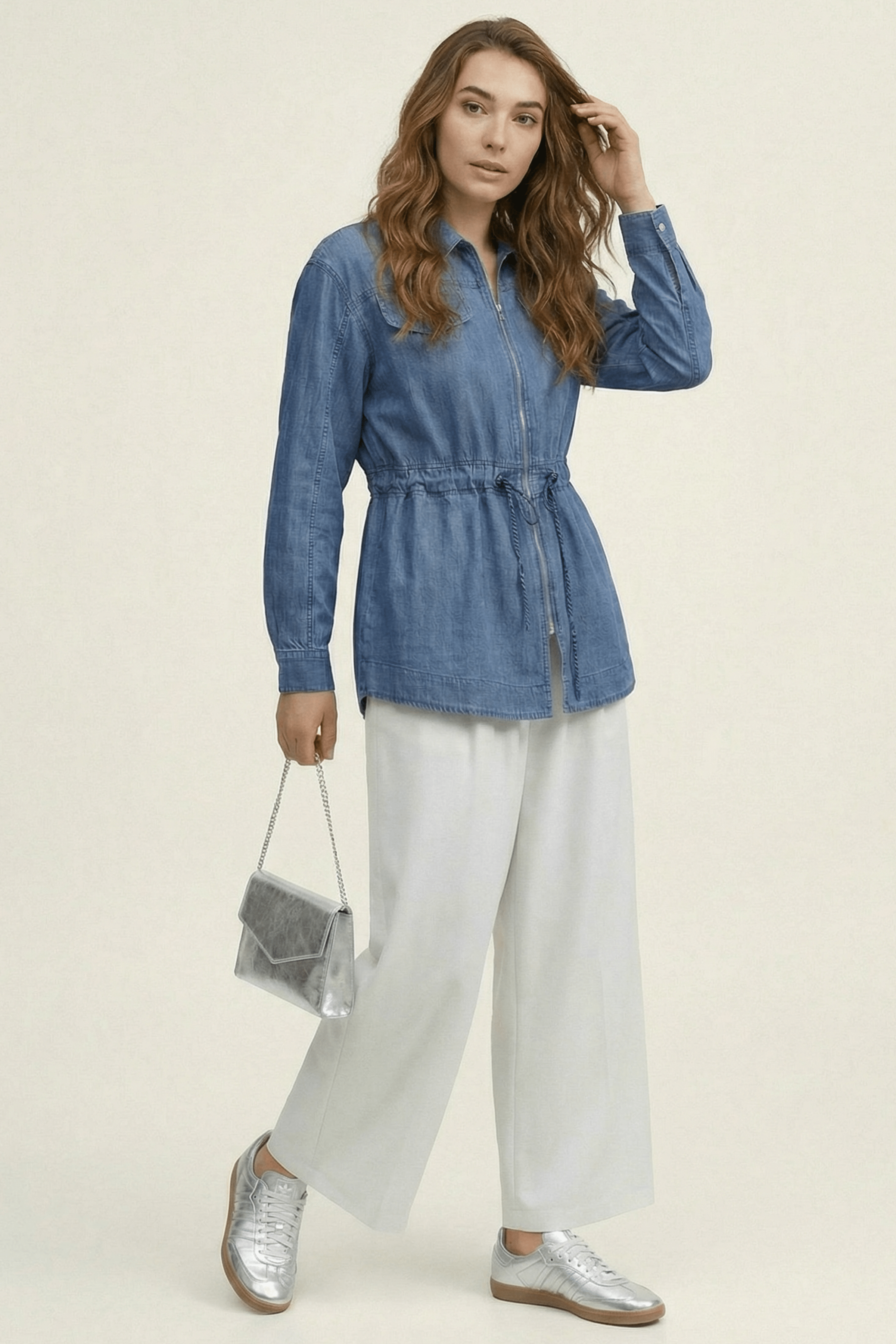 Sobrecamisa vaquera con cremallera Lolitas&L - lolitasyl.com