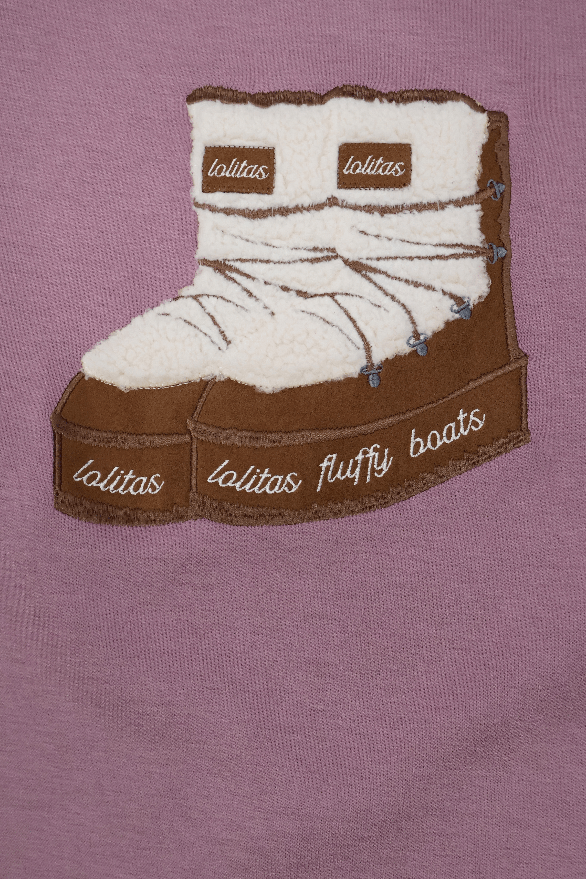 Sudadera rosa bordado botas de nieve Lolitas&L - lolitasyl.com