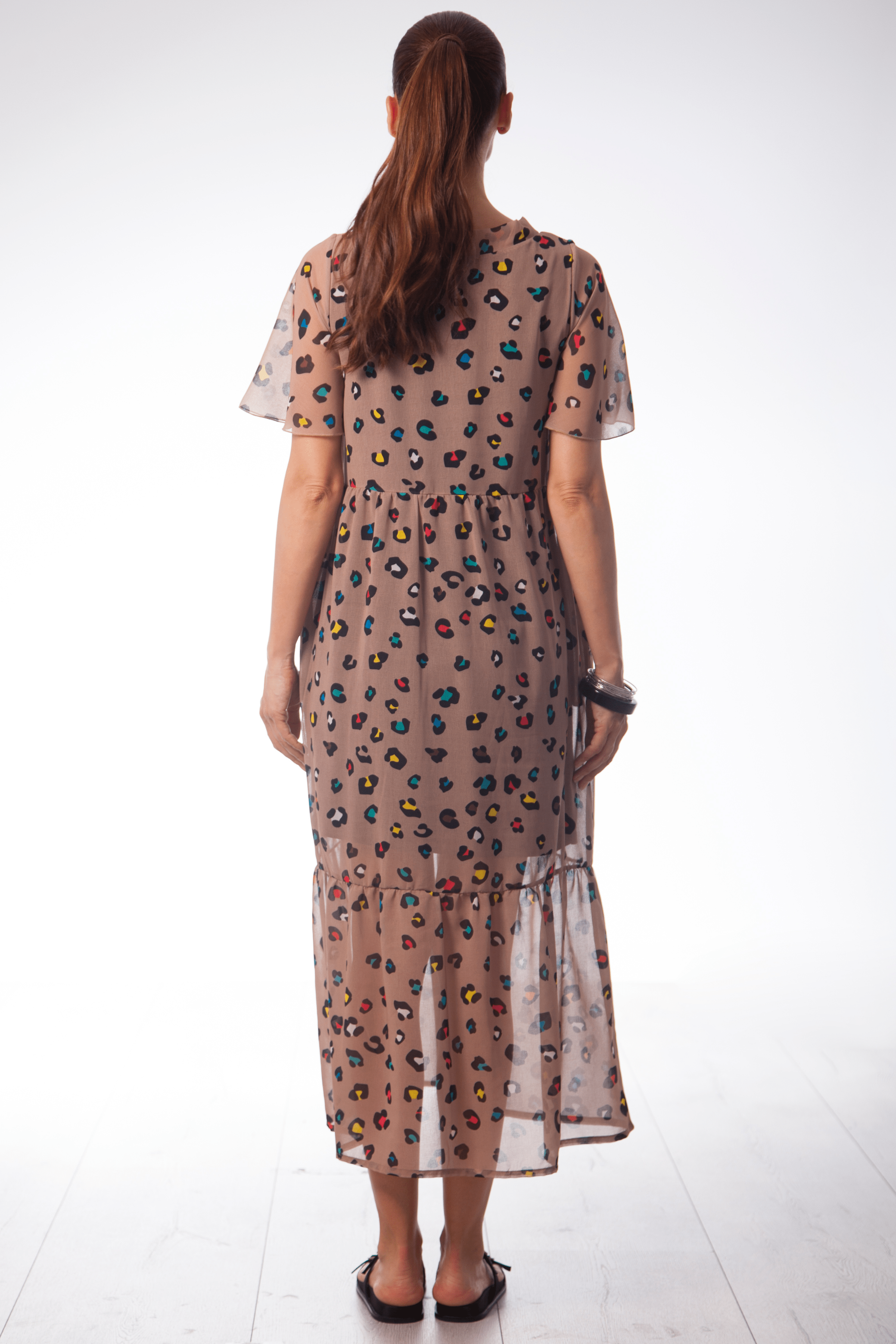 Vestido animal print largo anudado en el escote Lolitas&L - lolitasyl.com