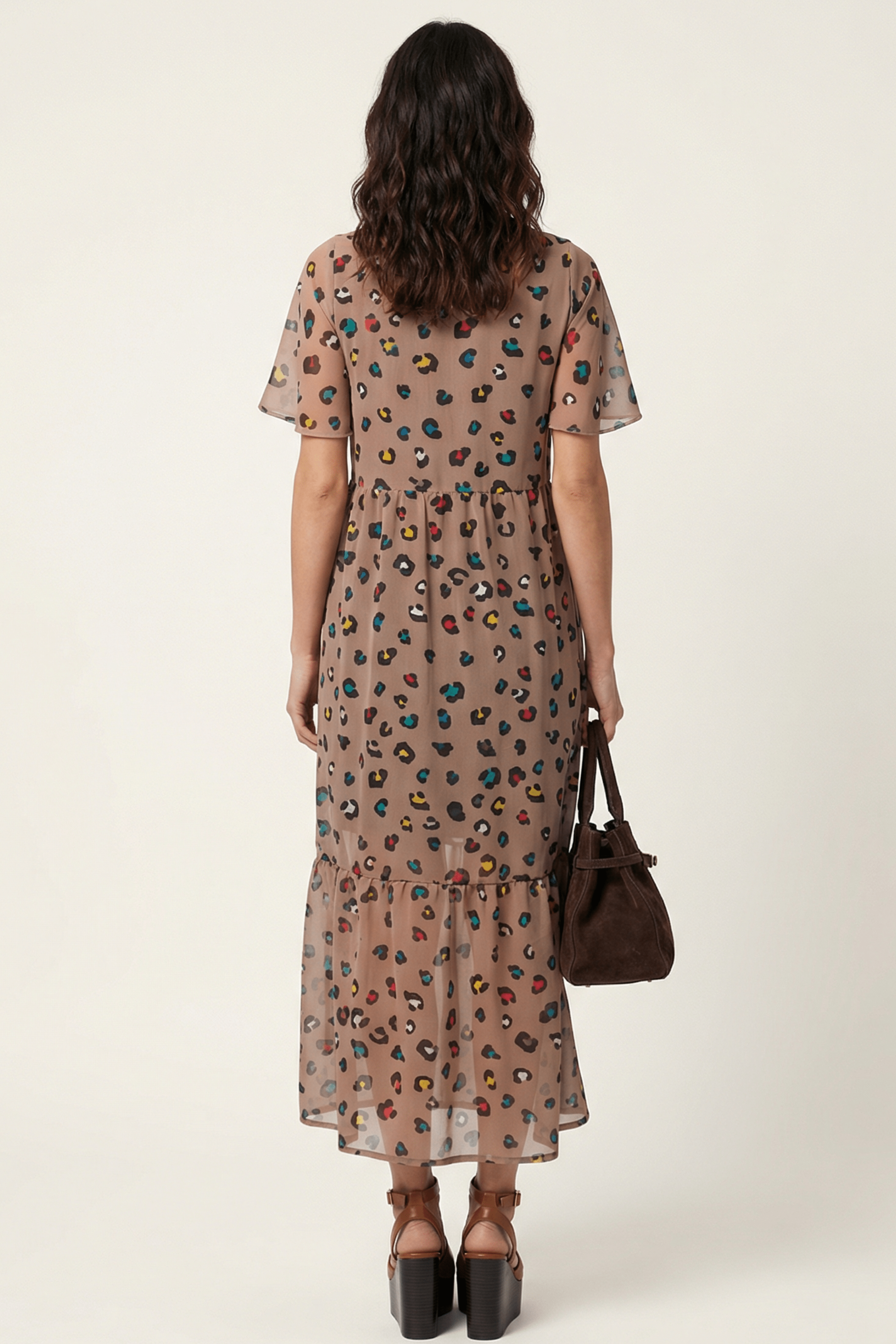 Vestido animal print largo anudado en el escote Lolitas&L - lolitasyl.com