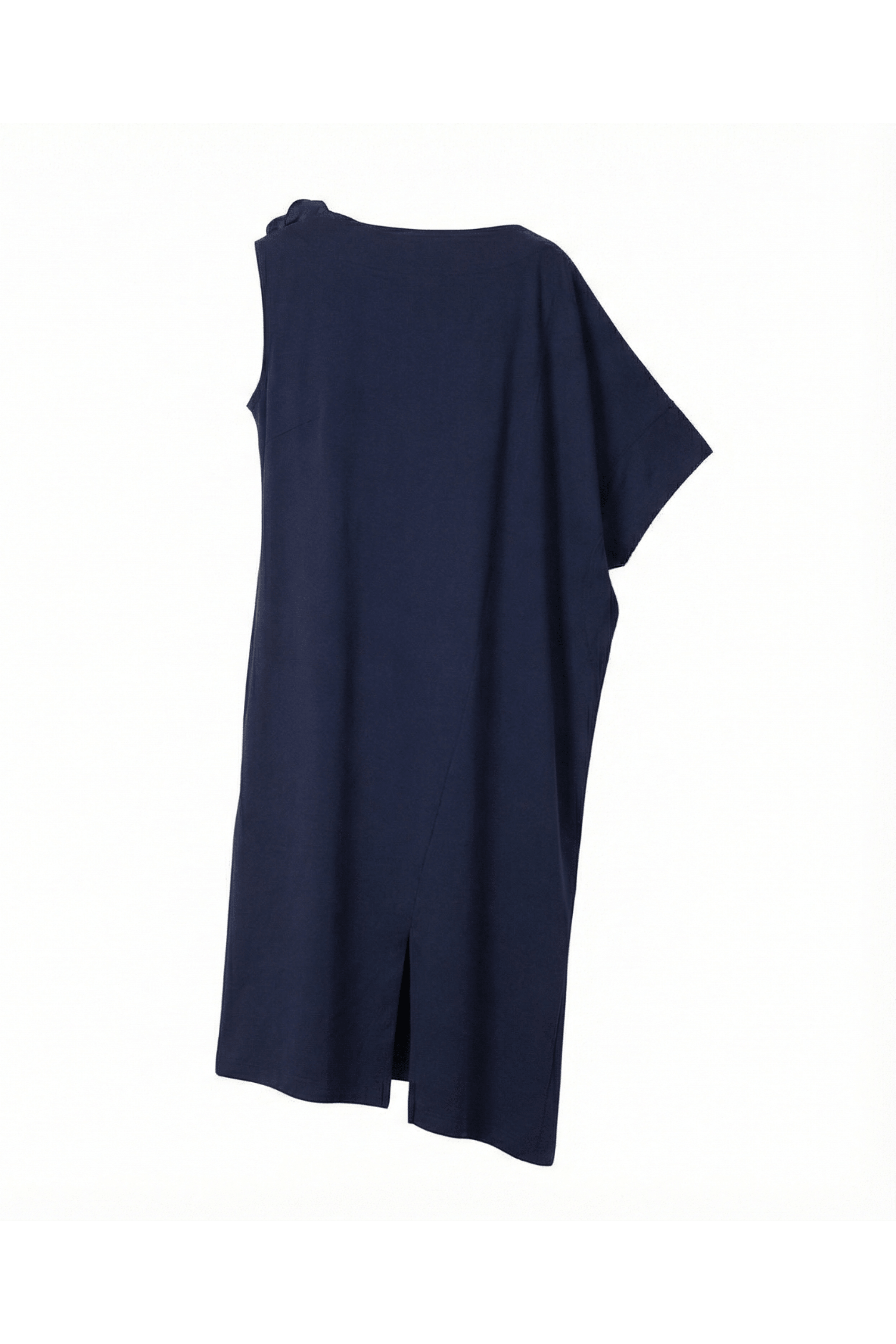 Vestido azul marino asimetrico con flor Lolitas&L - lolitasyl.com