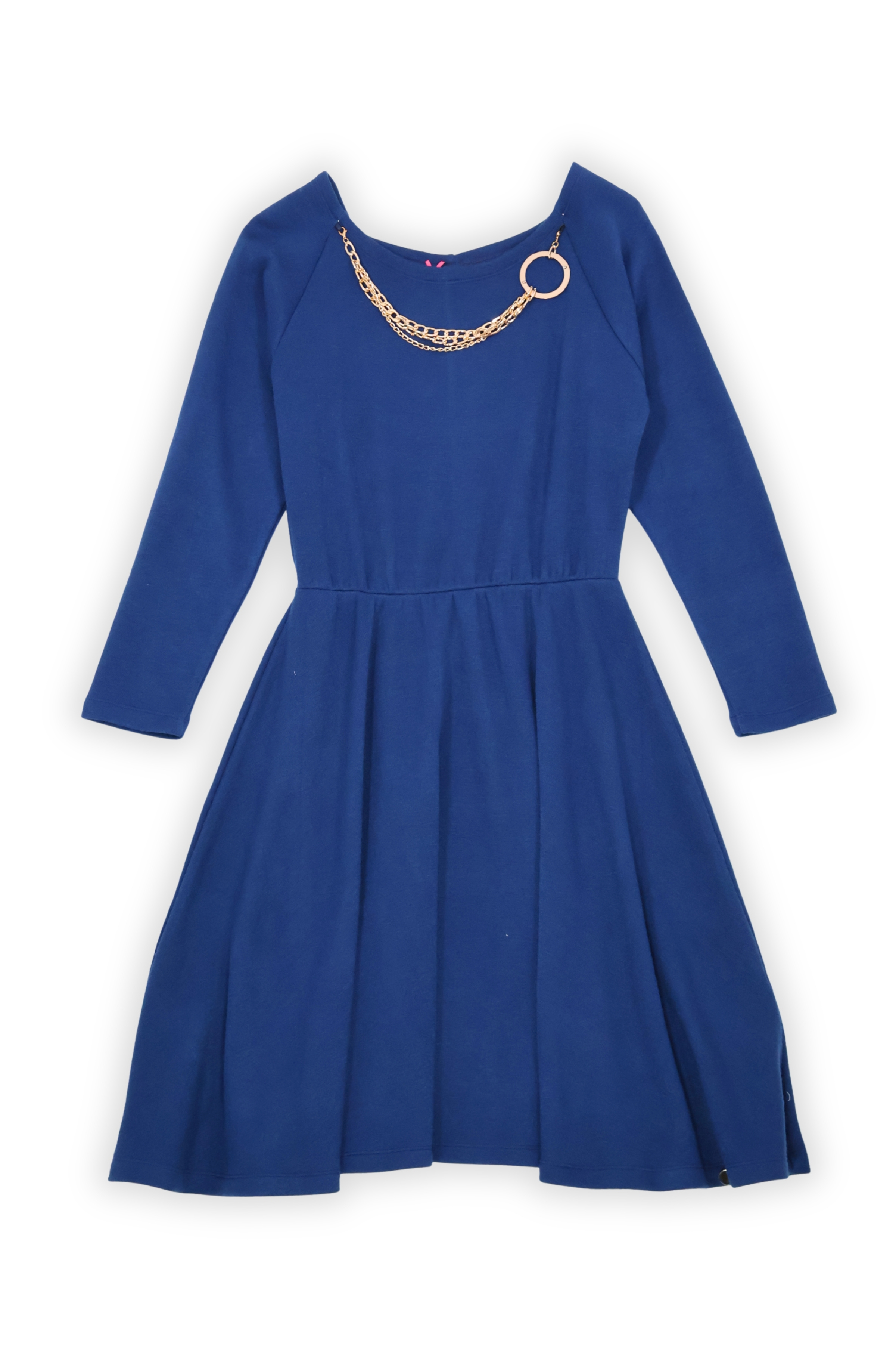 Vestido azul de punto con collar Lolitas&L