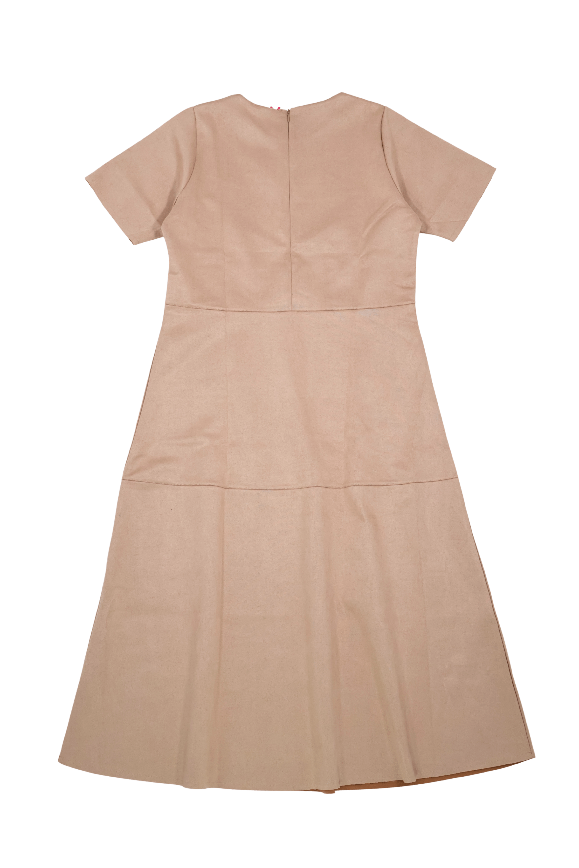 Vestido beige largo antelina acampanado Lolitas&L - lolitasyl.com