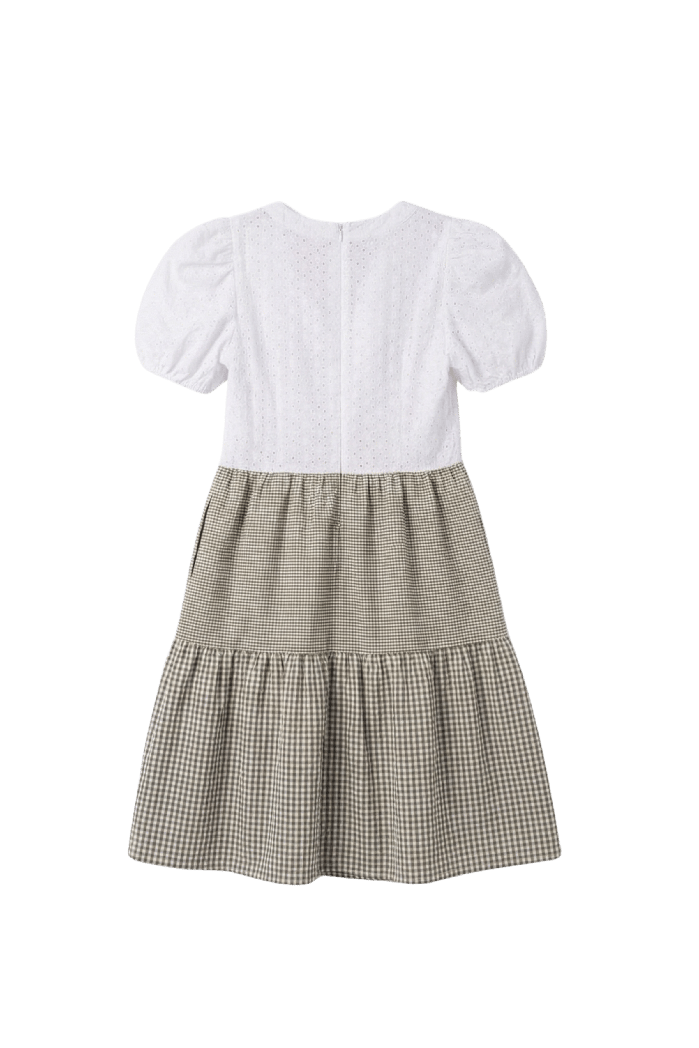 Vestido dos piezas bordado ingles y vichy Lolitas&L - lolitasyl.com