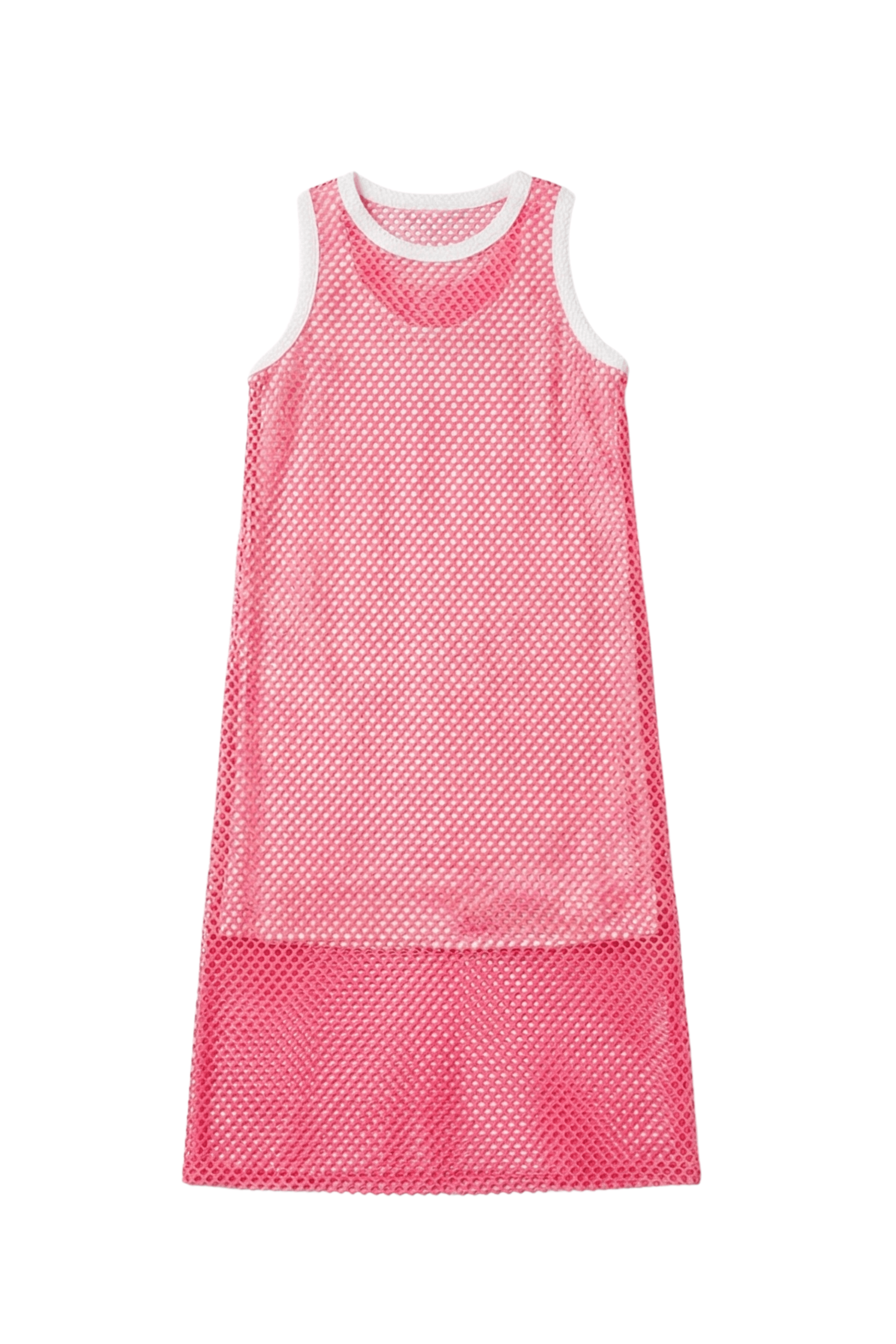 Vestido fucsia en red de tirantes LolitasyL - lolitasyl.com
