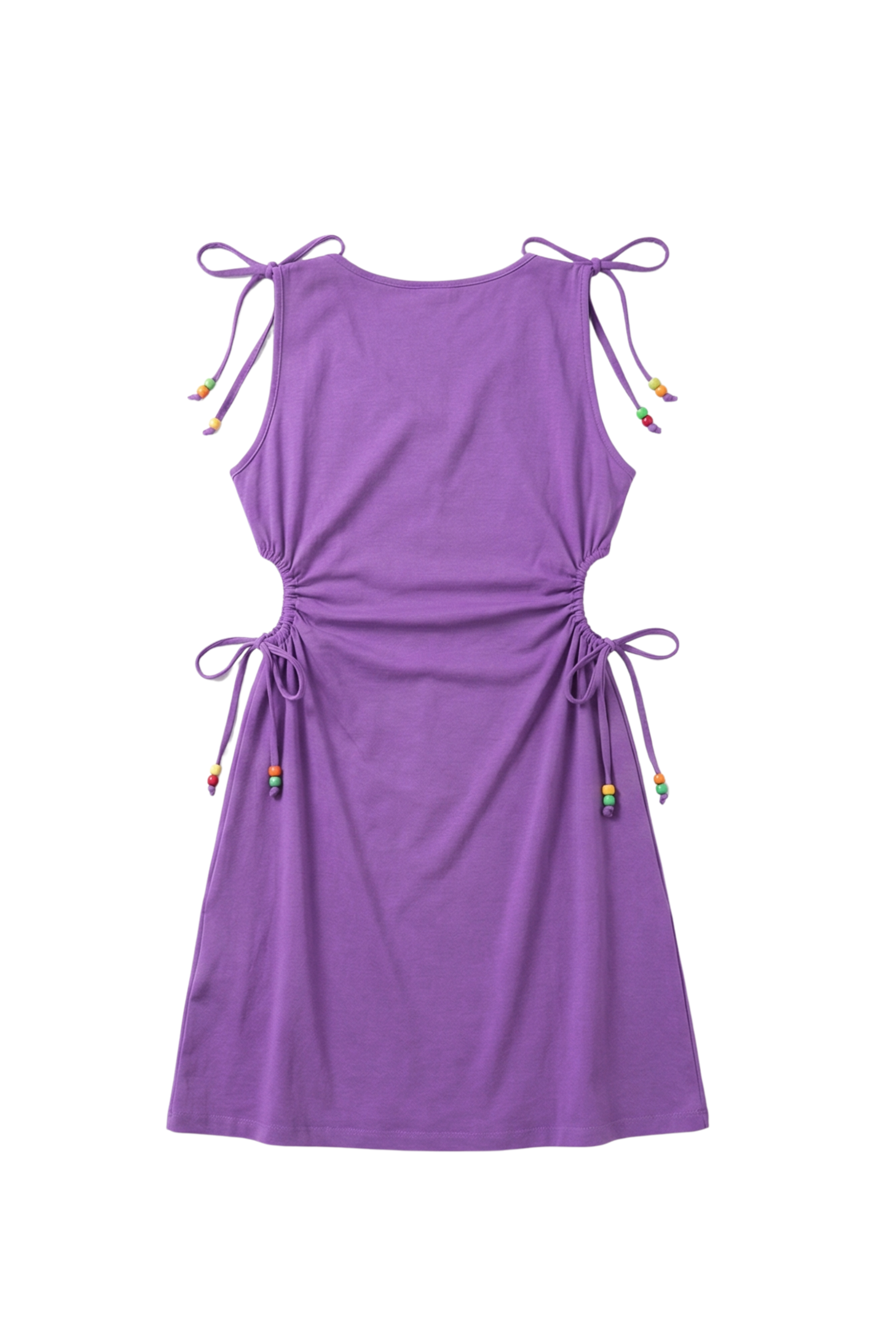 Vestido malva corto tirantes con aberturas Lolitas&L