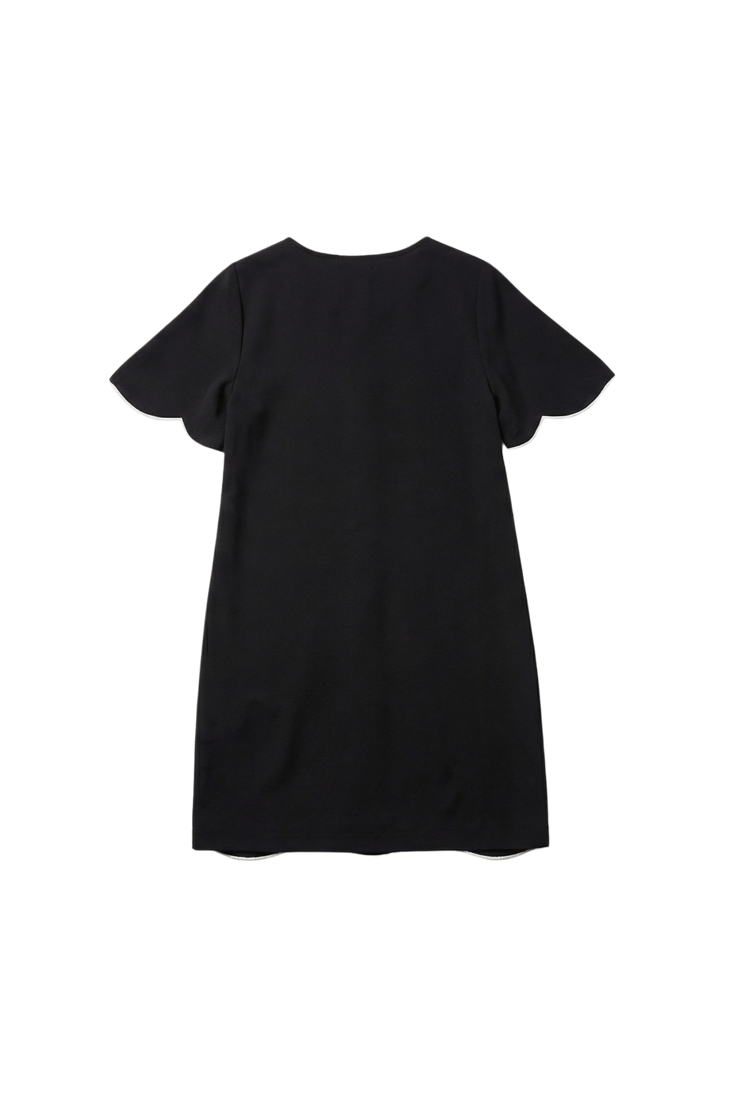 Vestido negro con bordado calado en contraste Lolitas&L - lolitasyl.com