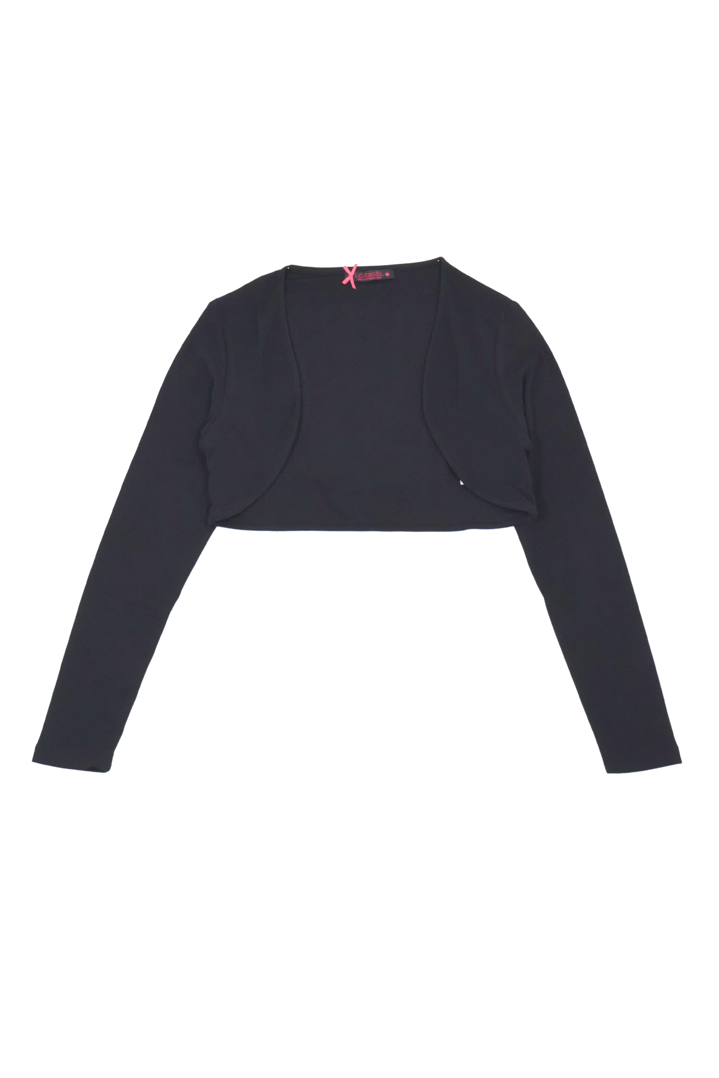 Vestido negro largo tirantes frunce con torera LolitasyL - lolitasyl.com