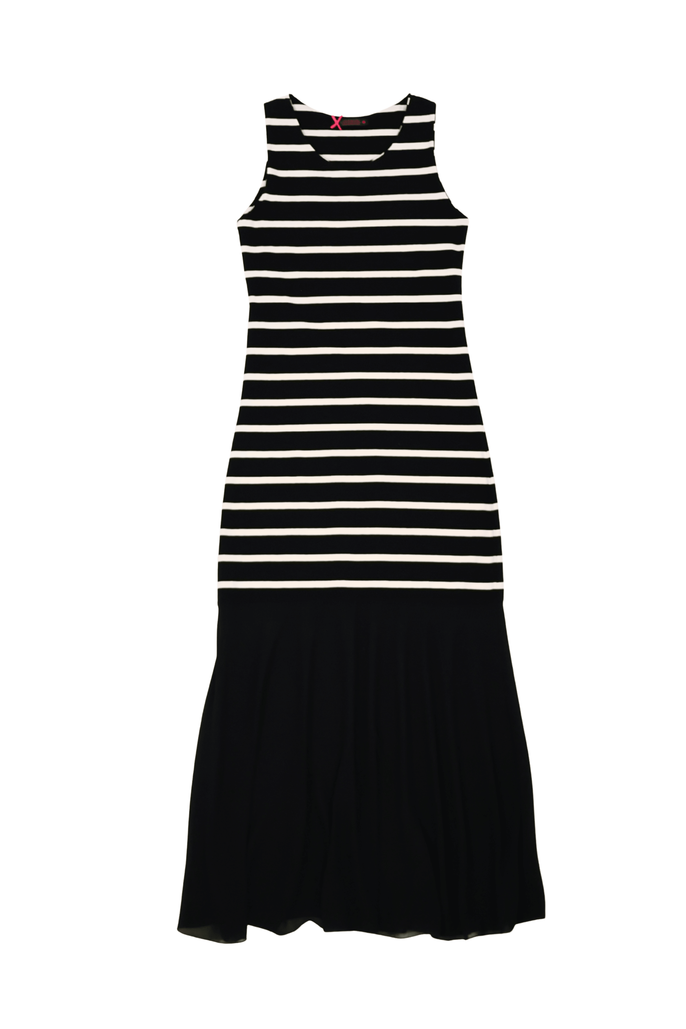 Vestido negro rayas con plisado Lolitas&L - lolitasyl.com