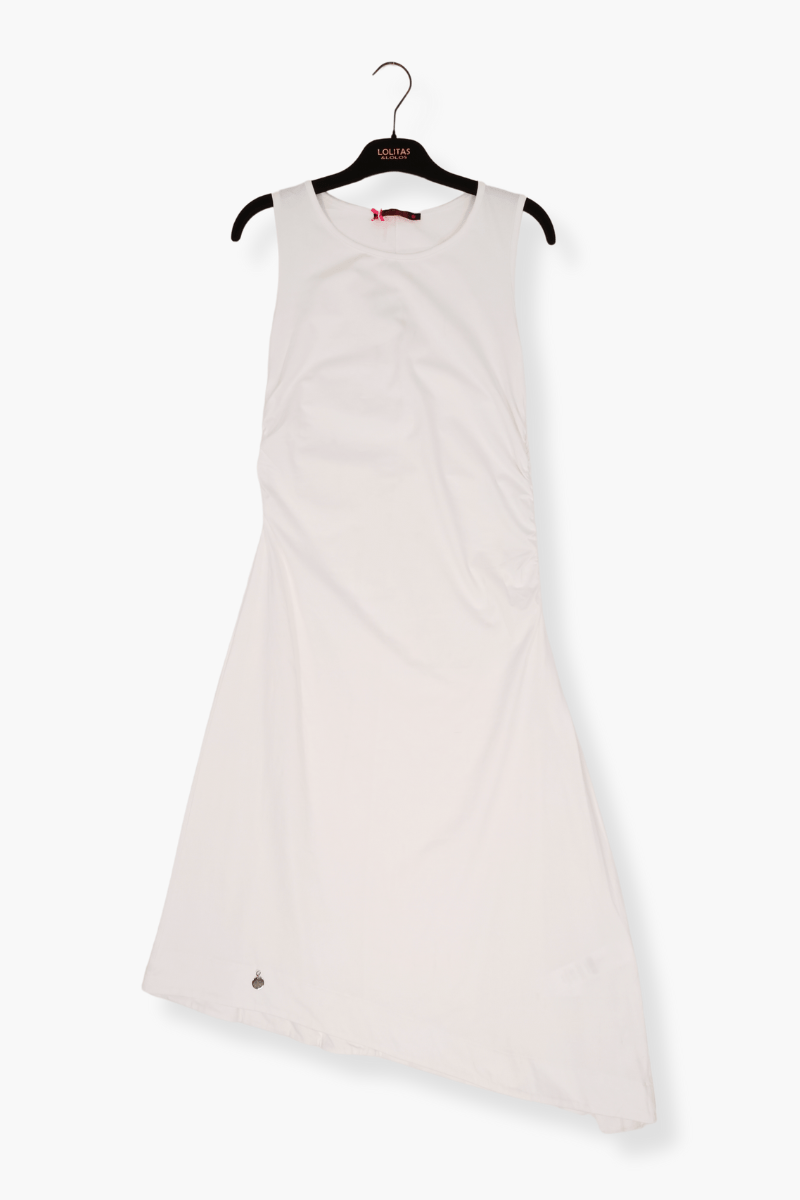 Vestido Preloved blanco asimetrico sin mangas Lolitas&L - lolitasyl.com