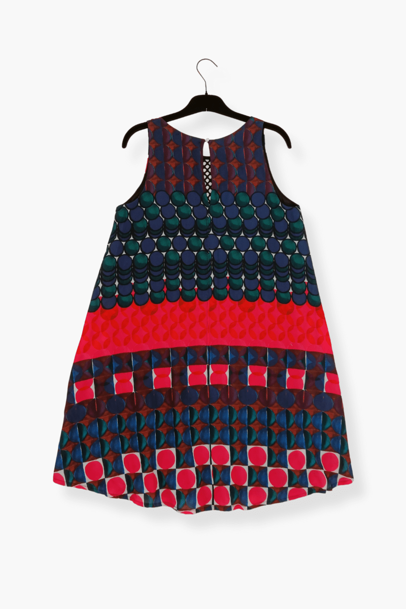 Vestido Preloved corto estampado asimetrico rejilla Lolitas&L - lolitasyl.com